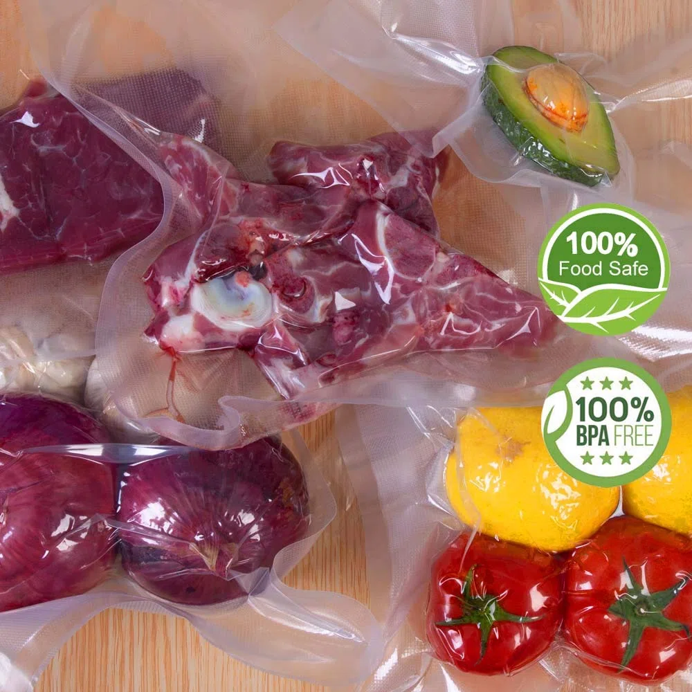 150 Buste Riutilizzabili 15x25(50)+20x30(50)+28x40(50) Buste Sottovuoto Alimenti,Sacchetti Sottovuoto per Alimenti,Sacchi Sottovuoto Alimenti Approvazione FDA e BPA Liberi