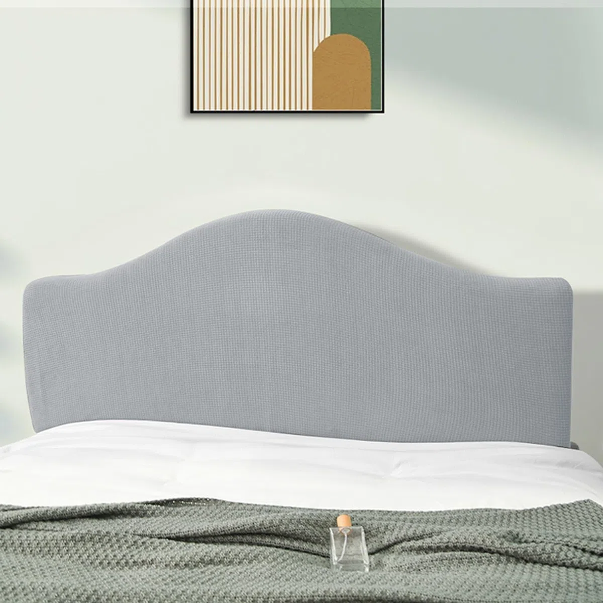 Copritestiera Letto Copertura/Copri Testata Letto Matrimoniale/Singolo Fodera Elastica Protezione,Per Letto Imbottito/Legno/Pelle/Rettangolare/Letto Irregolare Testiera ( Color : C , Size : 160-180cm