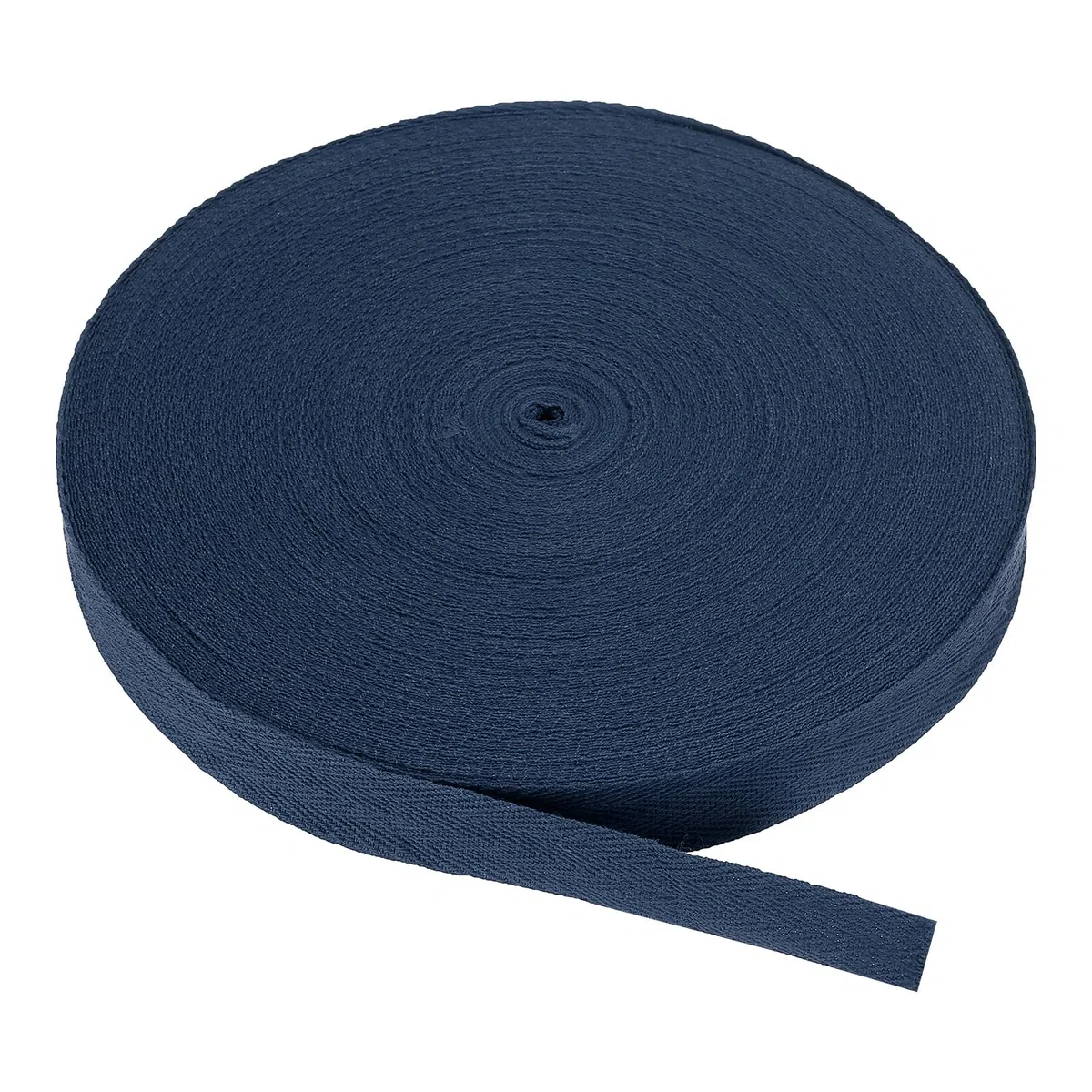 PATIKIL Nastro in Twill di Cotone 25mm(1") 50 Iarde Nastro Cotone Nastro di Sbieco Fettuccia a Spina di Pesce per Cucito Confezione Regalo Artigianato Fai Da Te Blu Navy