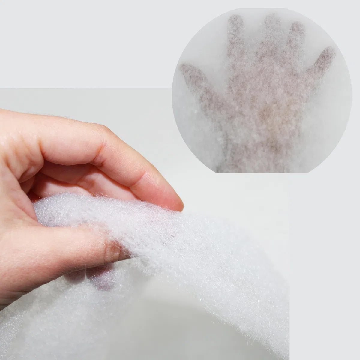 Ovatta di Imbottitura, Riempire per Metri (60 gr/m² 160cm Larghezza) Nappa di Microfibra Tatto Morbido e Fine per Artigianato, Peluches, Cuscini, Guanciali ed Edredoni (Bianco, 5 Metri)