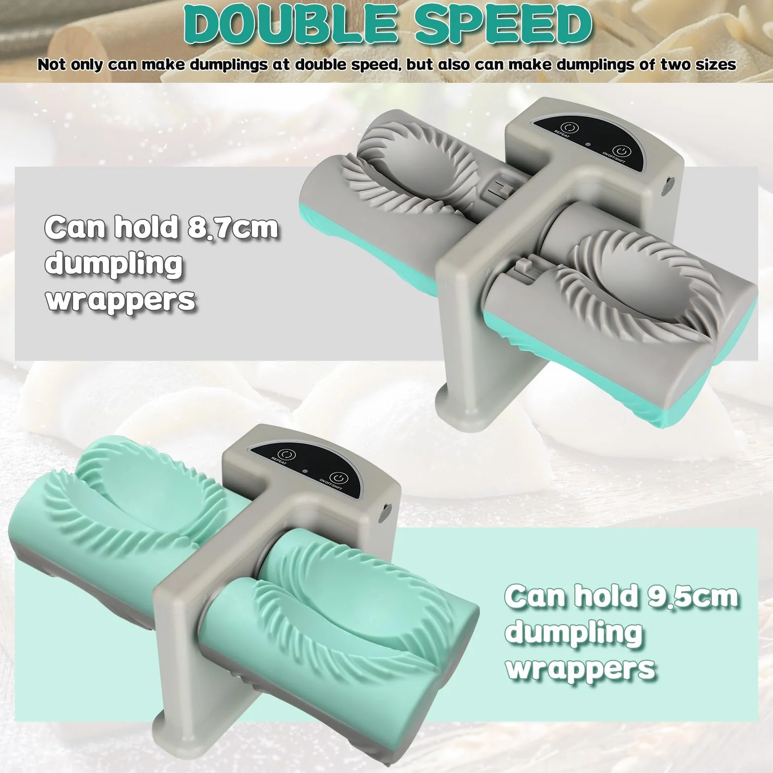 Stampo per Ravioli, Macchina per Ravioli, Automatica Dumpling Maker, Pasticceria per Fare i Gnocchi Panzerotti Pierogi, Macchina Pastamaker(Design a 2 Dimensioni)