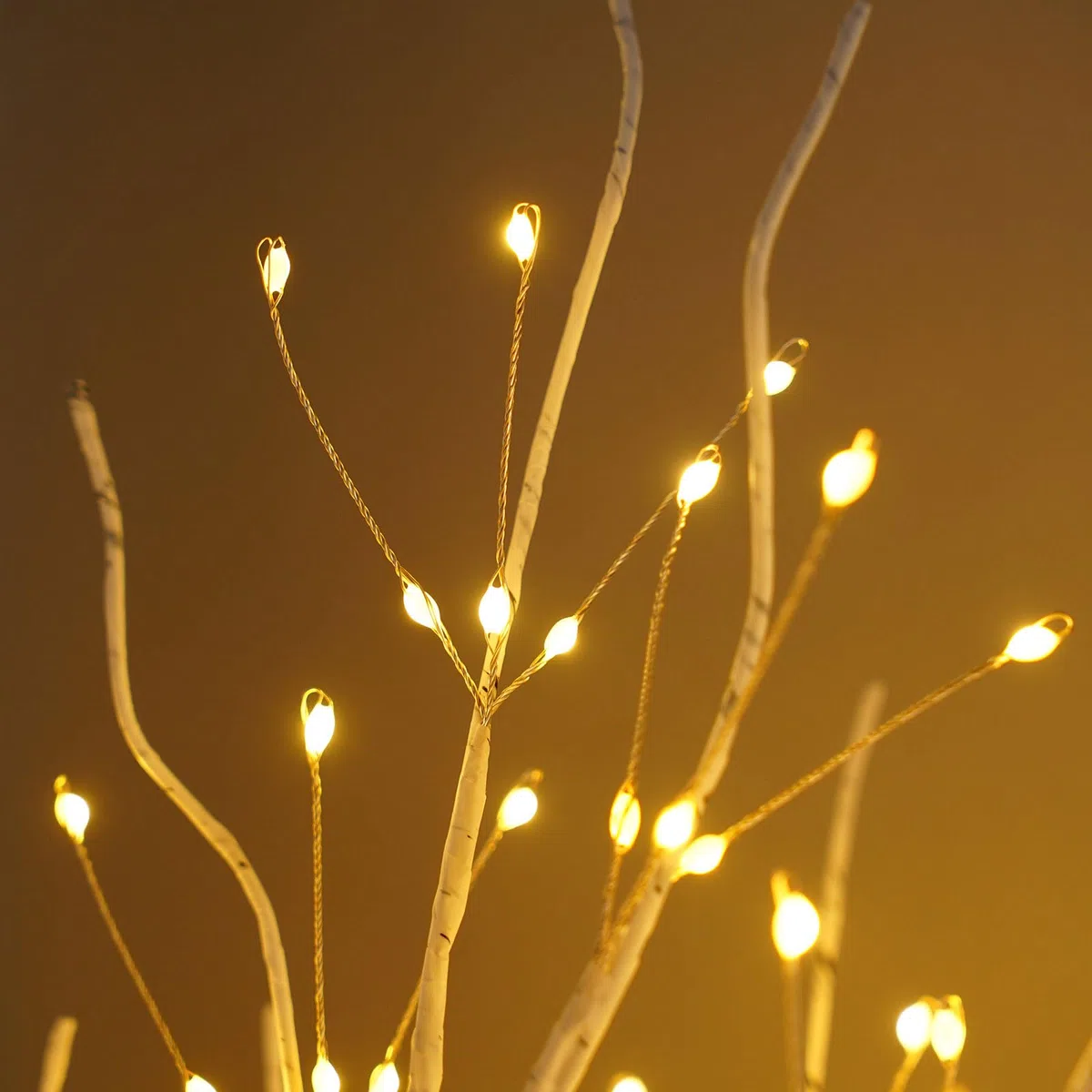 Albero Luminoso di Betulla Per Interni con 144 Luci A Led Bianco Caldo, Luci A Alberi Rami Pieghevoli Per Decorazione Natalizia, Matrimonio, Decorazione Interna, Feste, Compleanni
