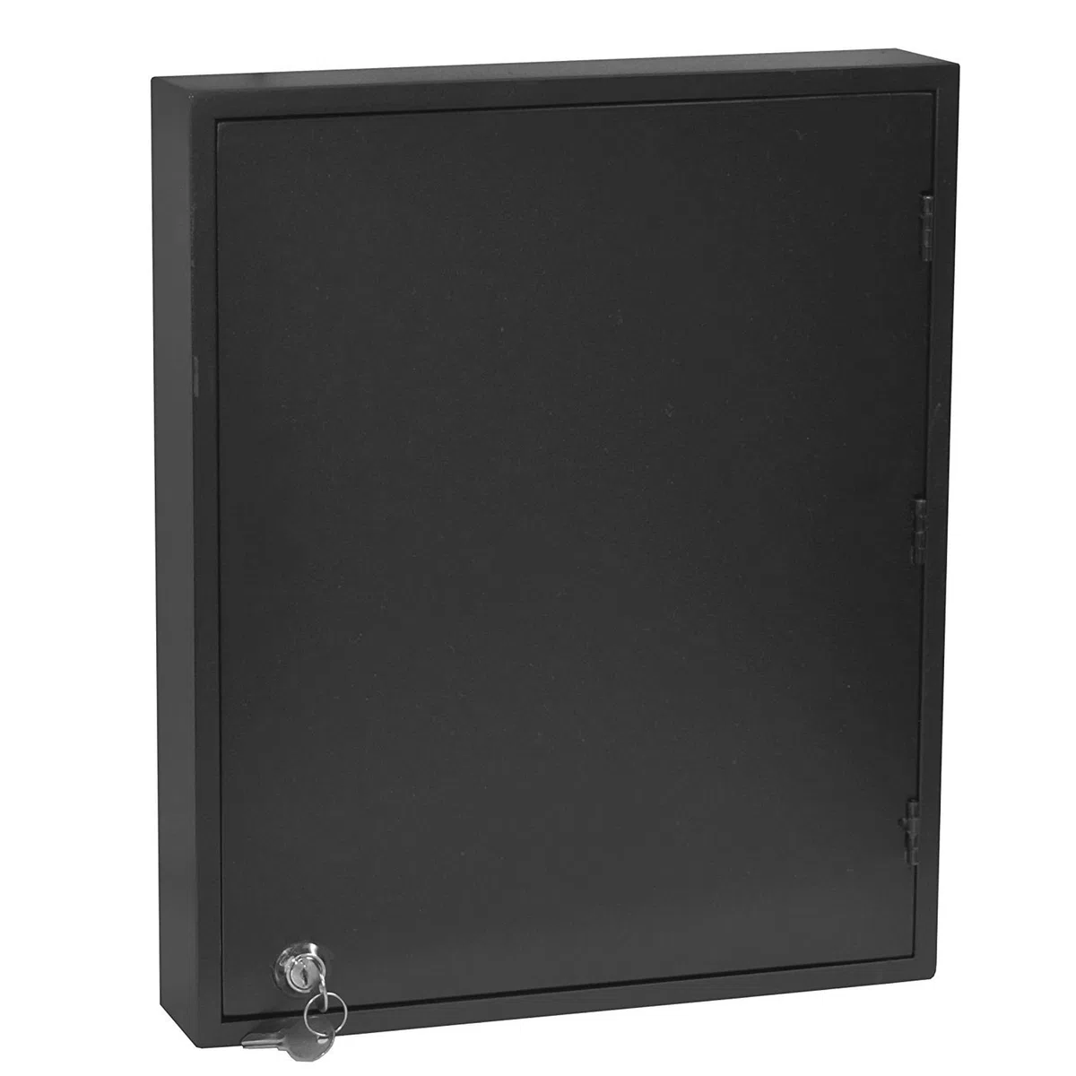 Acrimet Mobiletto Portachiavi per 24 Chiavi con Serratura (da Muro) (24 portachiavi fumo inclusi) (mobiletto nero)