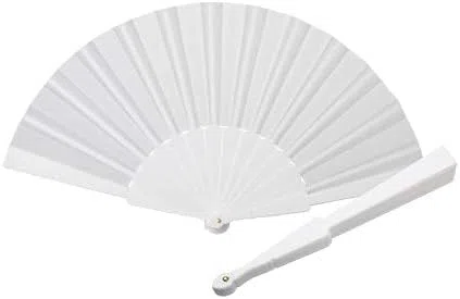 SQUADO - Set 60 VENTAGLI, ventaglio Bianco per festa Matrimonio Wedding Gadget Sposa Chiesa