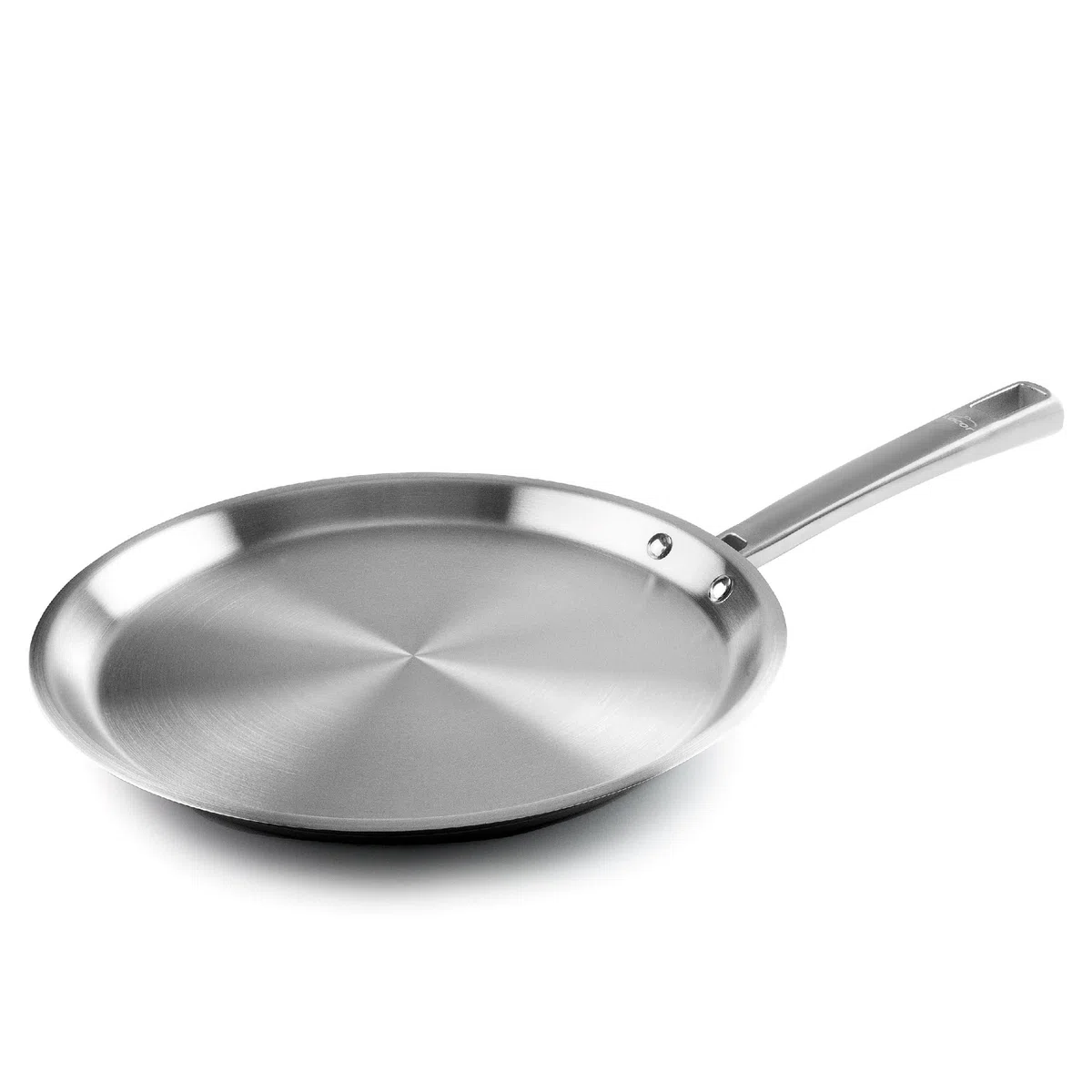 LACOR - 45829 - Macchina per crepe per buongustai, acciaio inossidabile 18/10, senza PFOA, impugnatura, fondo diffusore di calore a sandwich, adatta all'induzione e lavabile in lavastoviglie, Ø28 cm