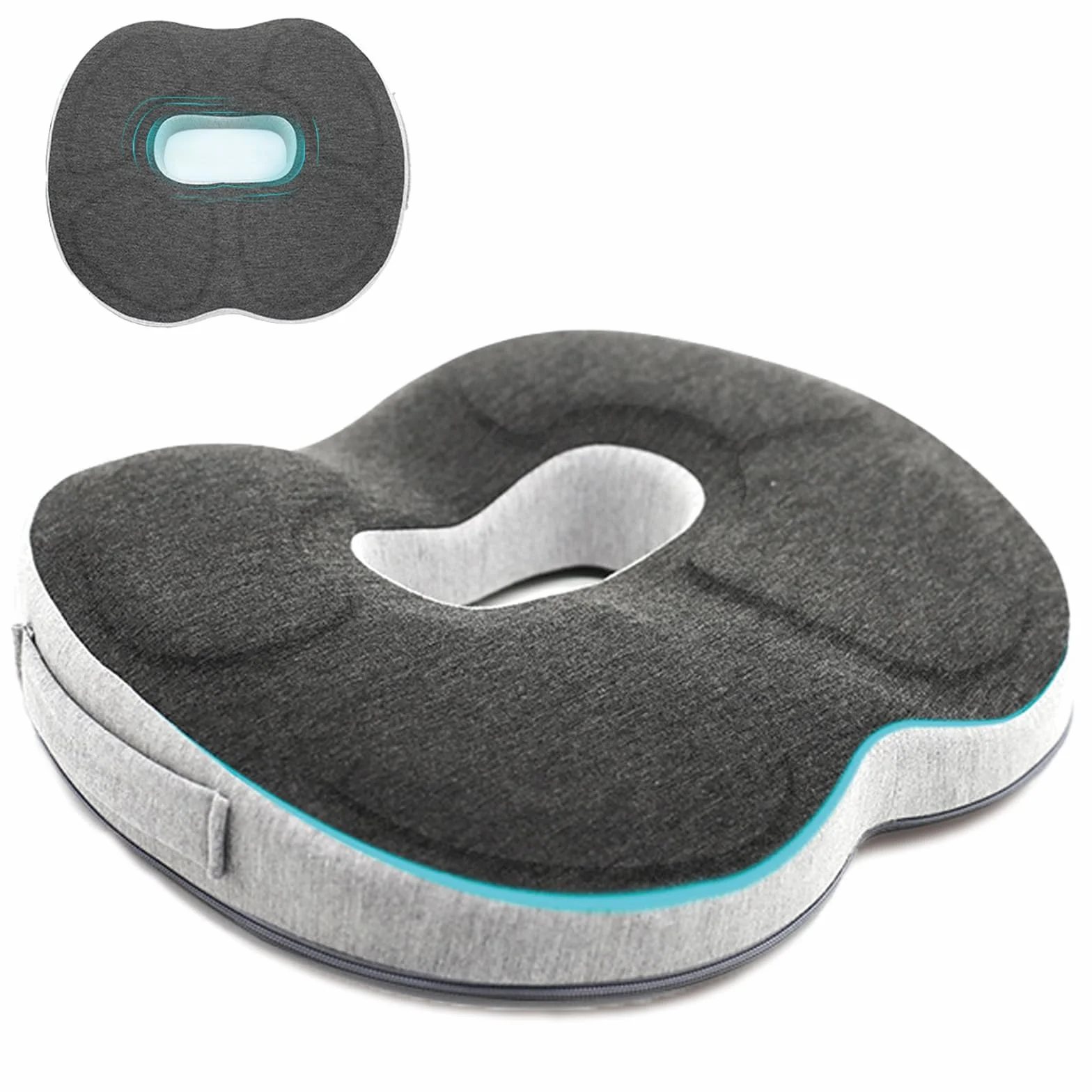 Cuscino Antidecubito per Sedia - Ciambella Cuscino Ortopedico, Effettivo nel Lenire Emorroidi, Prostata, Coccige, Sciatica e Mal di Schiena, Ideale per Uso in Ufficio, Auto e Sedia a Rotelle.