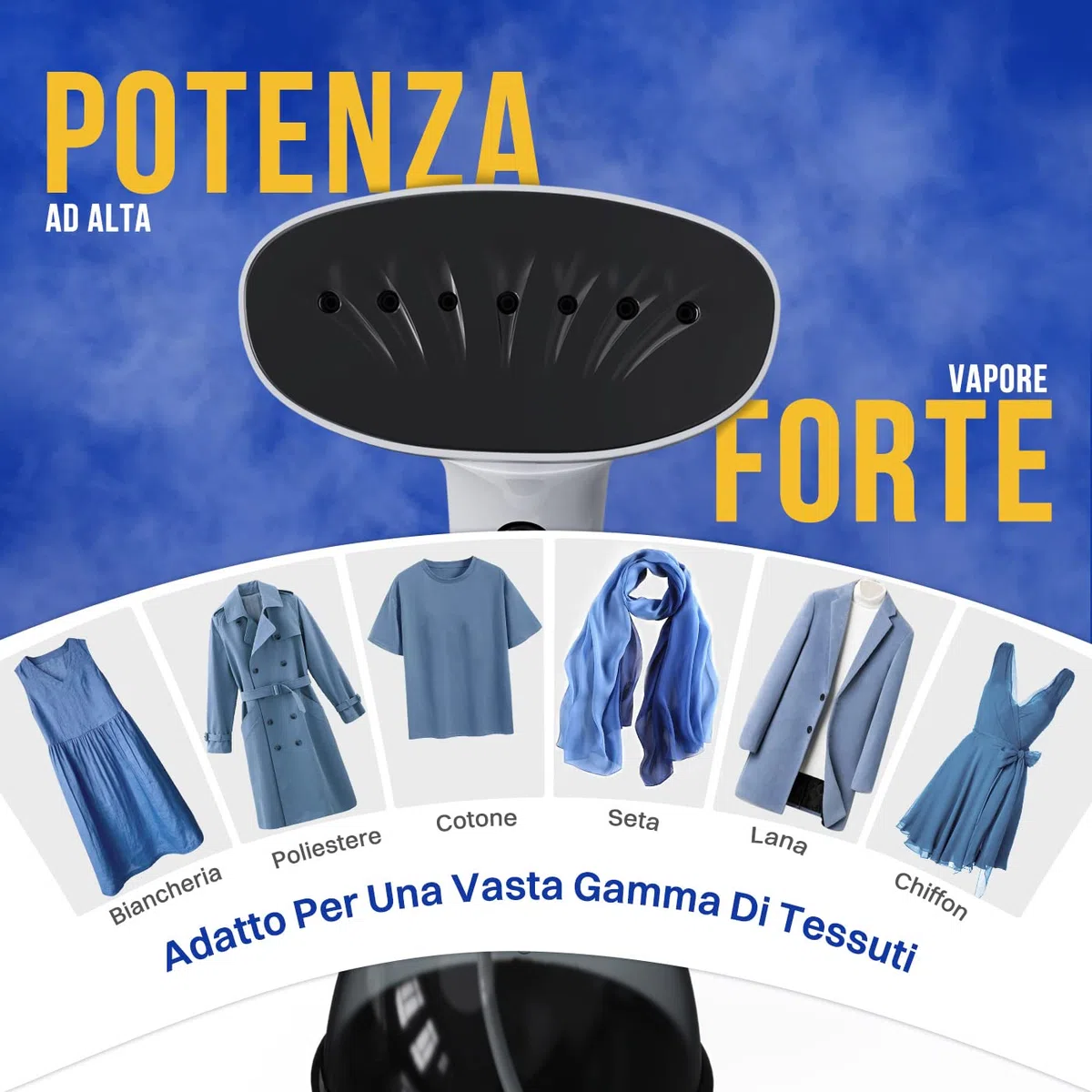 Rolipo Ferro da Stiro Verticale,Stiratrice Verticale, Serbatoio Acqua 400ml, Vapore 30g/min togliere le pieghe Facile e Veloce, Lunghezza Linea 2.1m