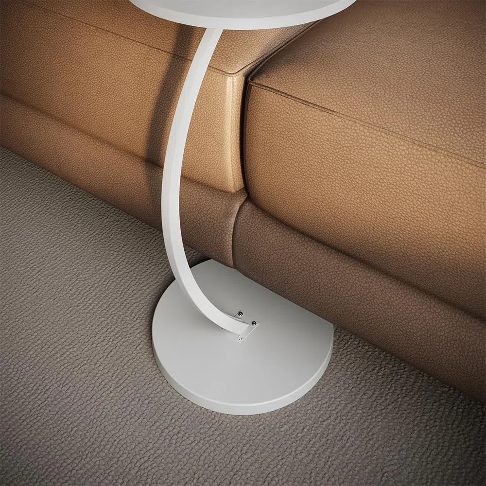 Vicco Tavolino da caffè Alvio, Bianco, 40 x 60 cm, utilizzabile come superficie d’appoggio per soggiorno o camera da letto