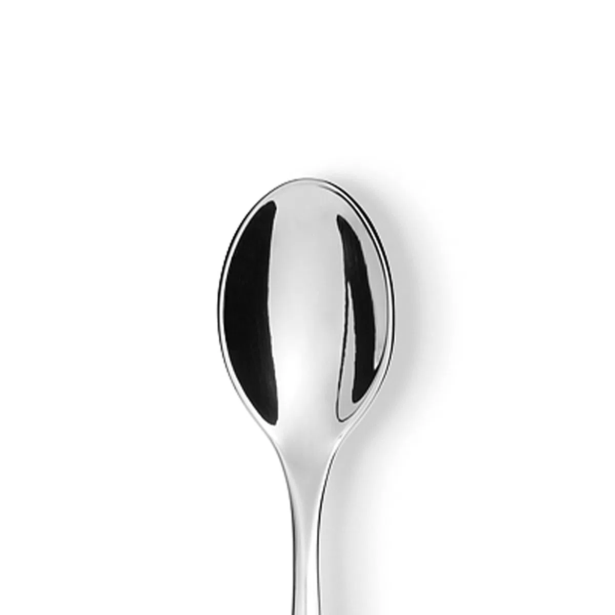 Alessi 5180/9 Nuovo Milano Cucchiaino da Moka in Acciaio Lucido, Set da 6