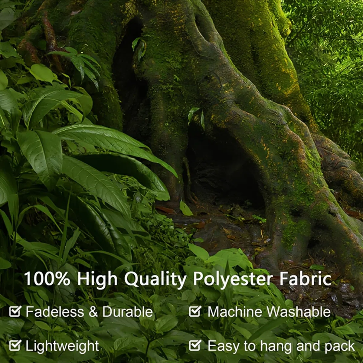 Arsey Arazzo da parete con albero e foresta, decorazione da parete, decorazione per camera da letto, verde, extra grande, 300 x 180 cm