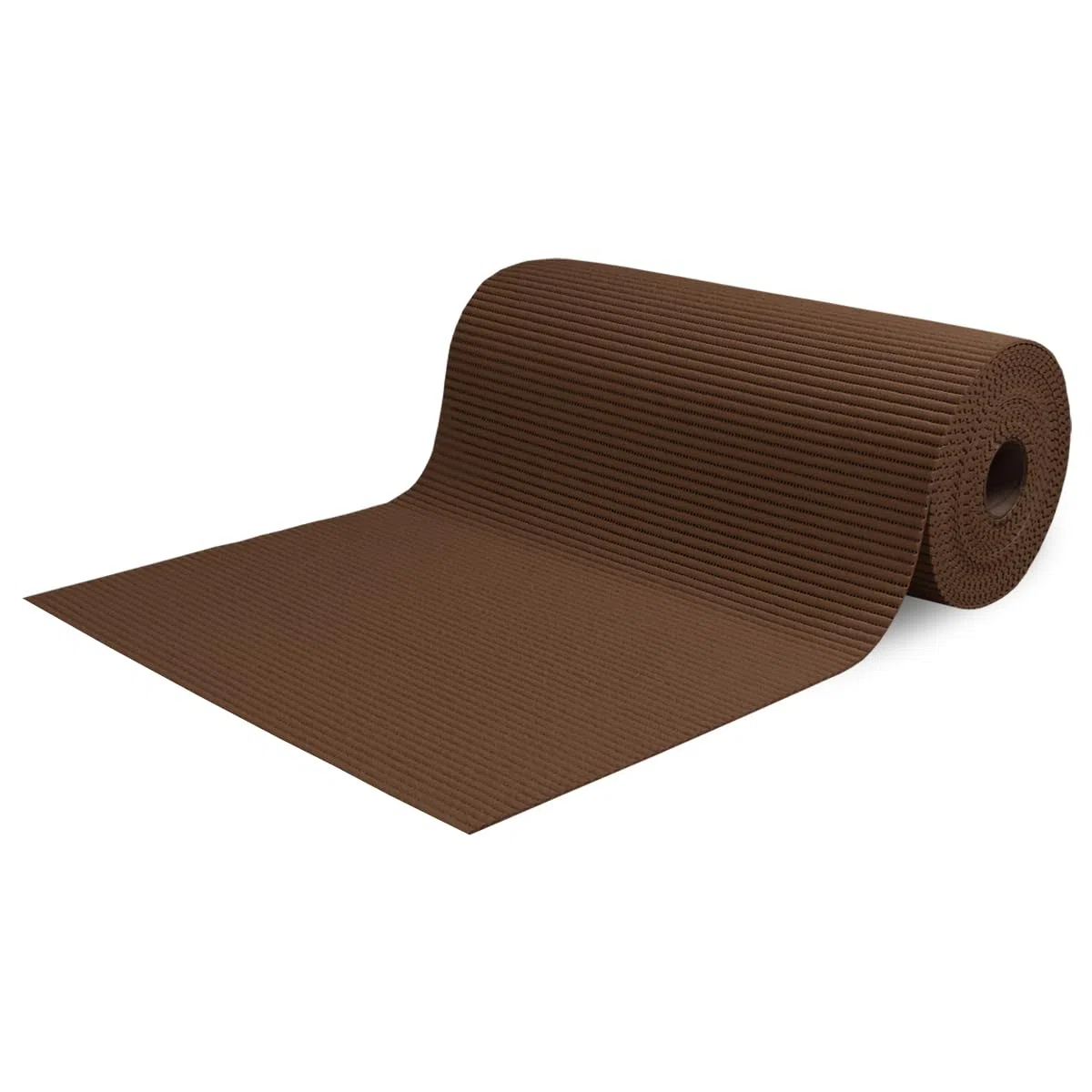 SaRani Tappeto al Metro Corsia per Esterno Corridoio Bordo Piscina Passatoia Gomma Antiscivolo Multiuso Assorbente Spugna Aquamat Tinta Unita (400x65 cm, Marrone)