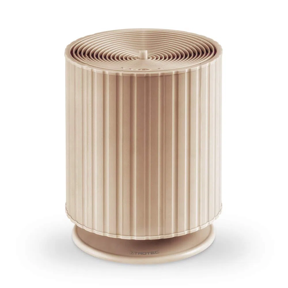 TROTEC Umidificatore B 24 E - umidificatore per ambienti grandi fino a 24 m² / 60 m³, serbatoio da 3 l, diffusore di aromi, modalità notturna, spegnimento automatico, rame