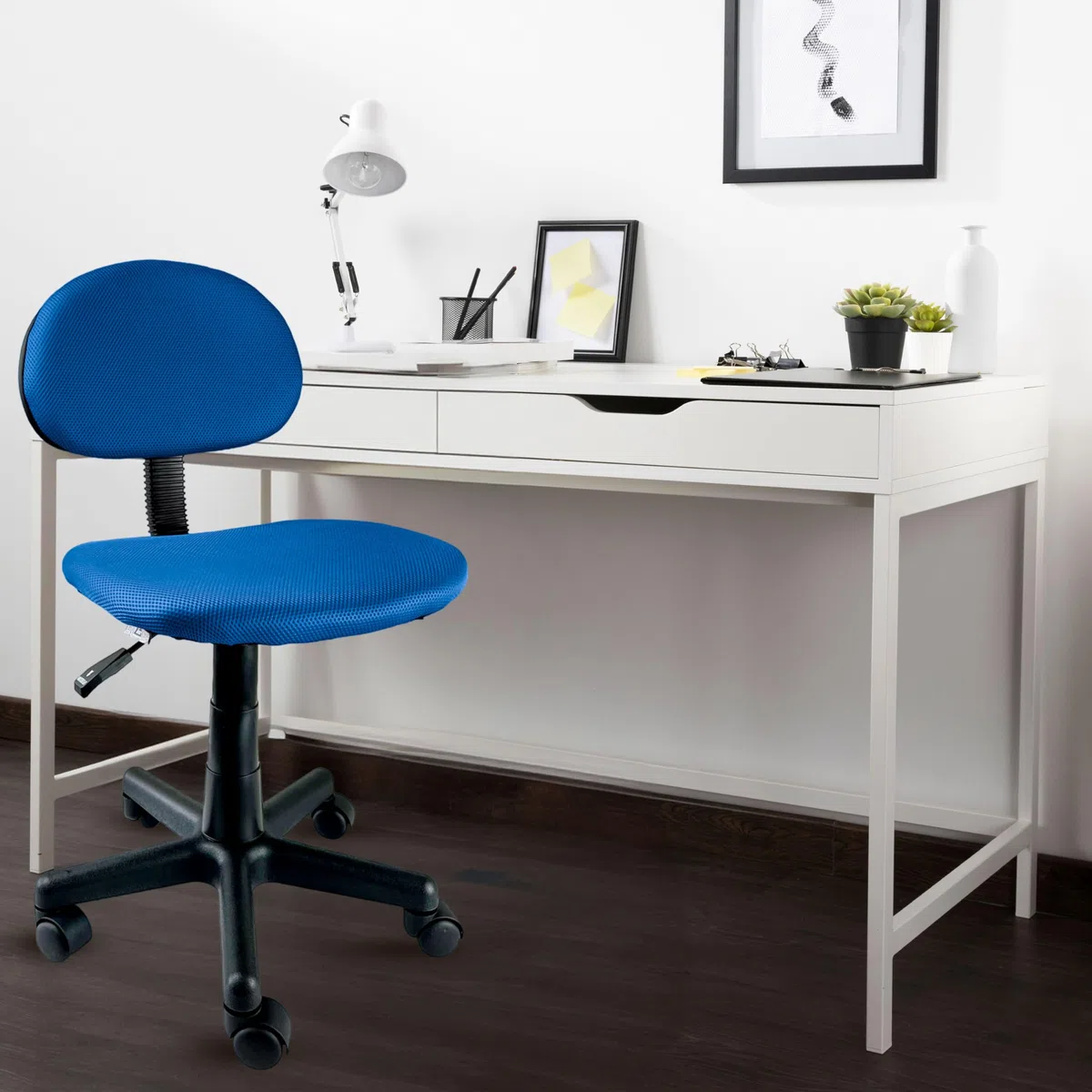 FZ SEDIA STUDIO CON ROTELLE (BLU)