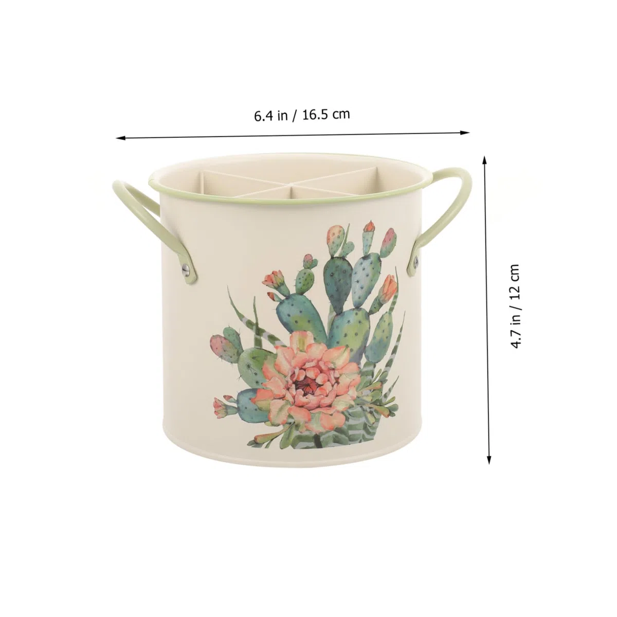 Porta Bacchette Decorativo con Secchiello Supporto Portatile per Utensili da Cucina Organizer per Bacchette Appoggia Cucchiaio Design Elegante Funzionale