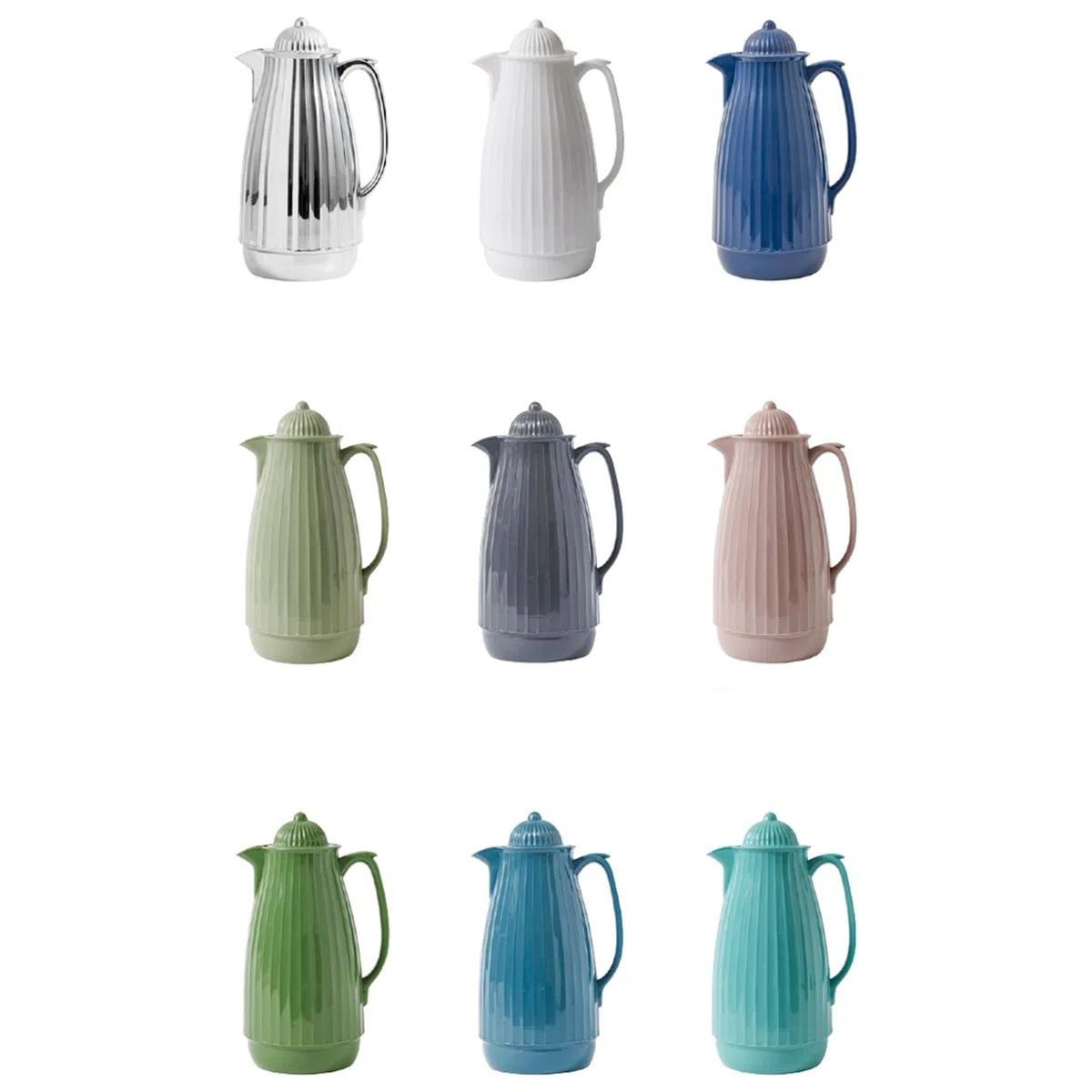 Nordal - Teiera termica da 1000 ml, 28 cm, Plastica, Blu scuro, 1.0 Liter