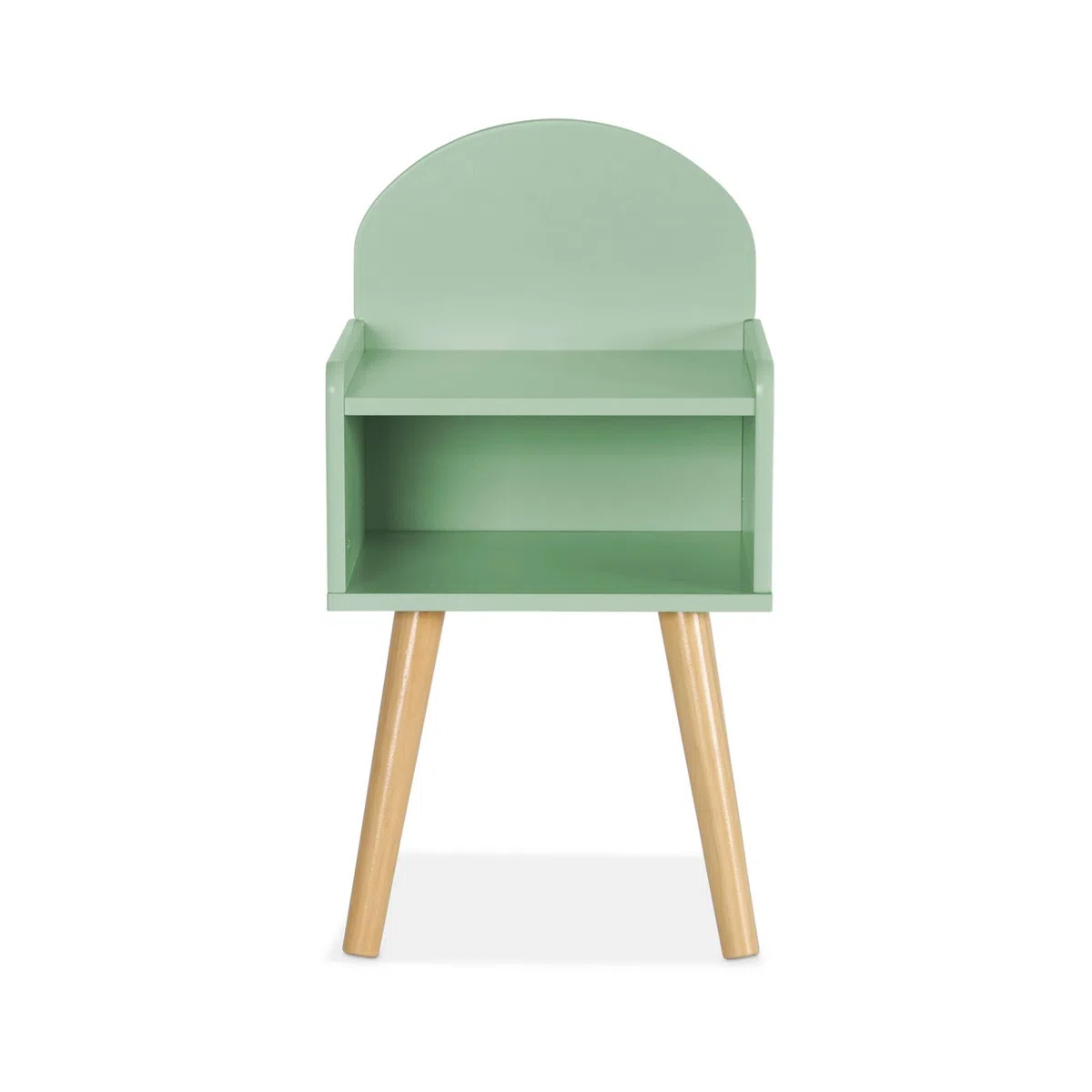 Comodino per bambini, Nephos, Verde, 30x28x55.6 cm