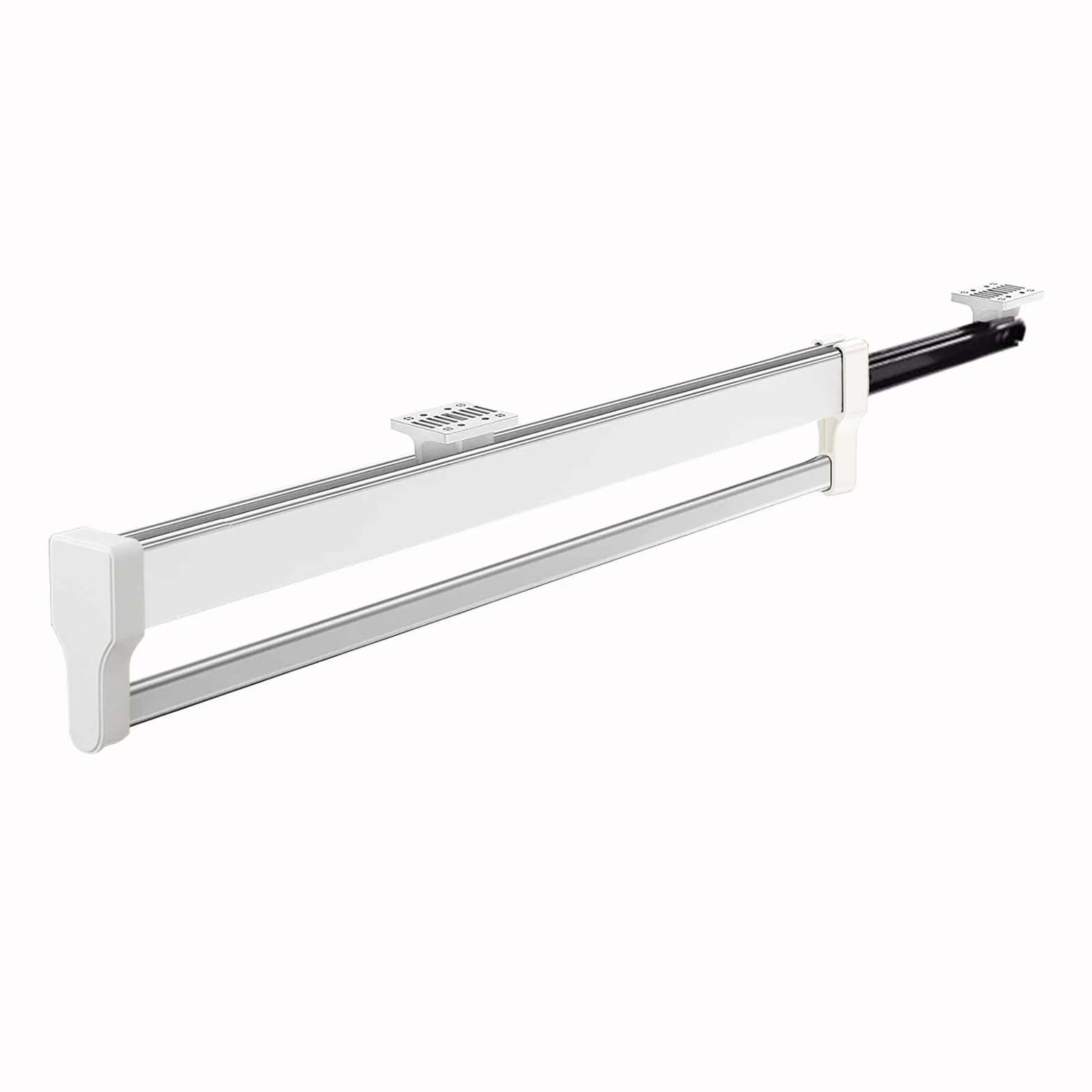Asta appendiabiti estensibile e regolabile, ideale per appendere le grucce, 347 mm, bianco