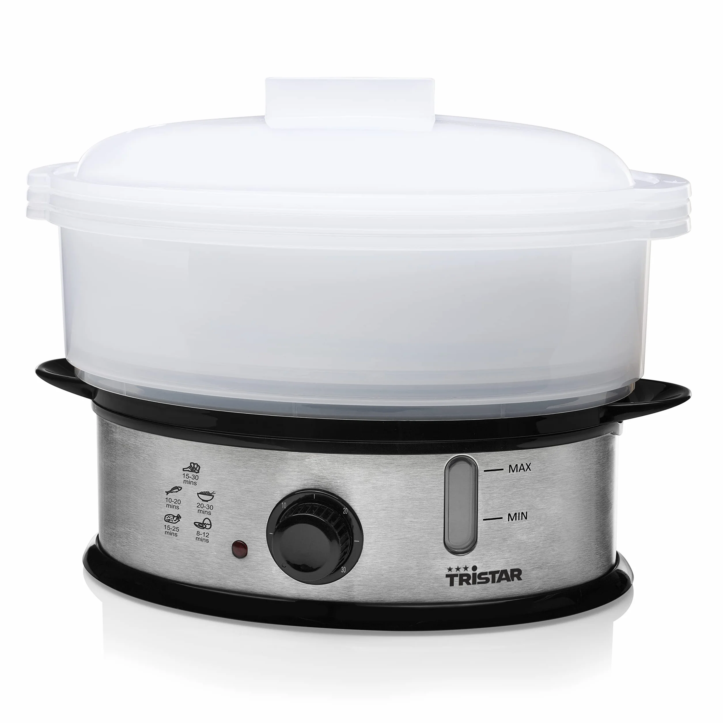 TRISTAR VS-3914 Vaporiera per Alimenti Senza BPA, Plastica, Argento, XXL