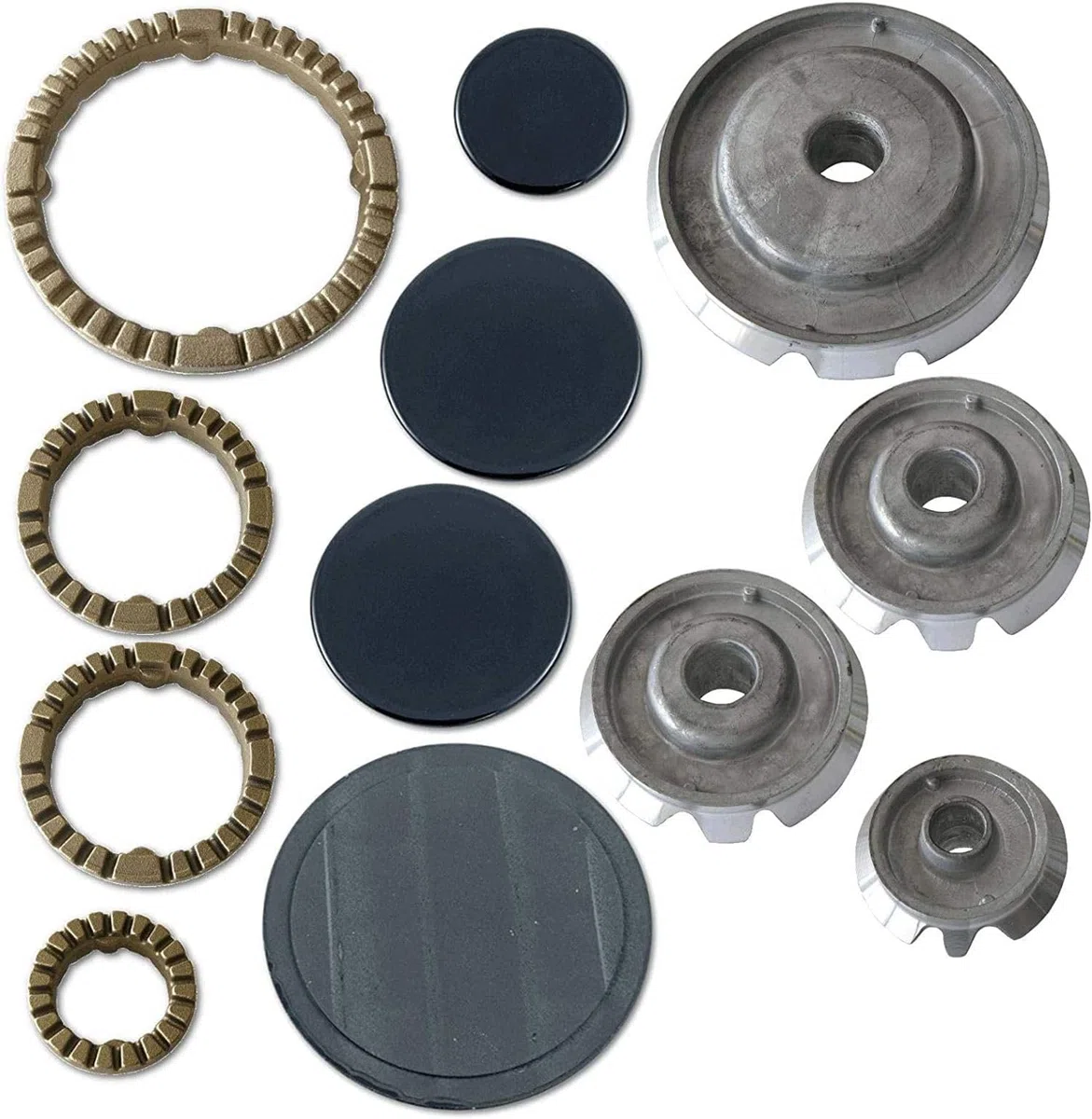 Kit Serie Bruciatori + Piattelli + Corone 4 Fuochi Spartifiamma