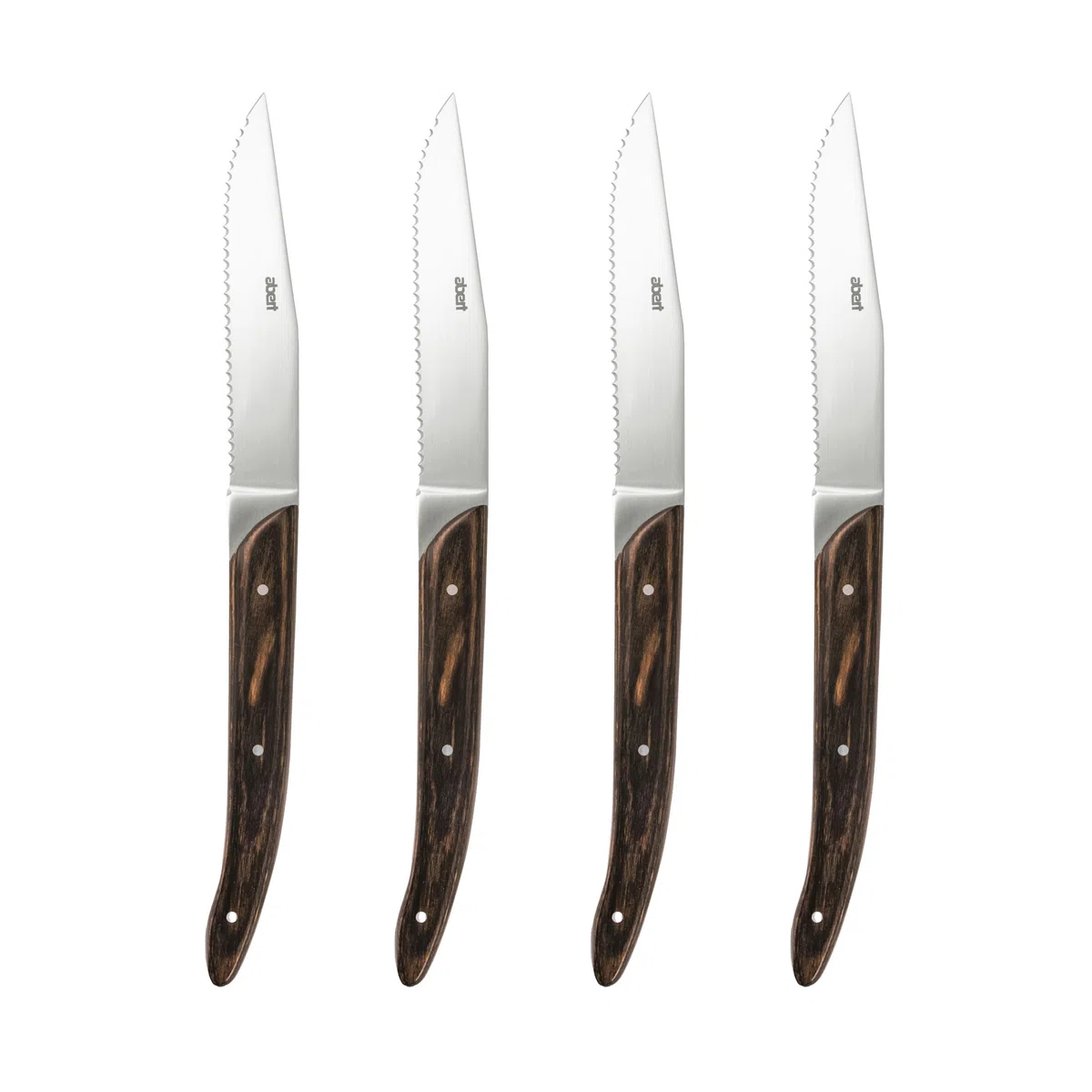 ab+ STEAK KNIVES SET 4 PZ Safari lama seghettata
