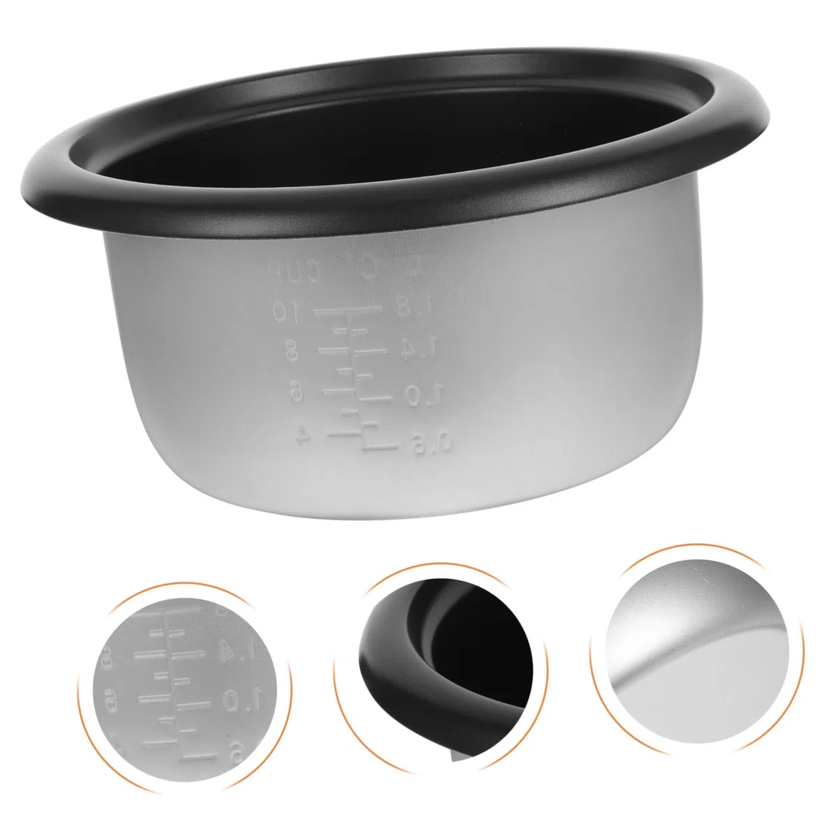 Pentola Interna Per Cuociriso Antiaderente Sostituzione Per Cuociriso Elettrico Materiale Durevole E Ampia Capacità Accessorio Versatile Per Cucina Casa E Ristoranti