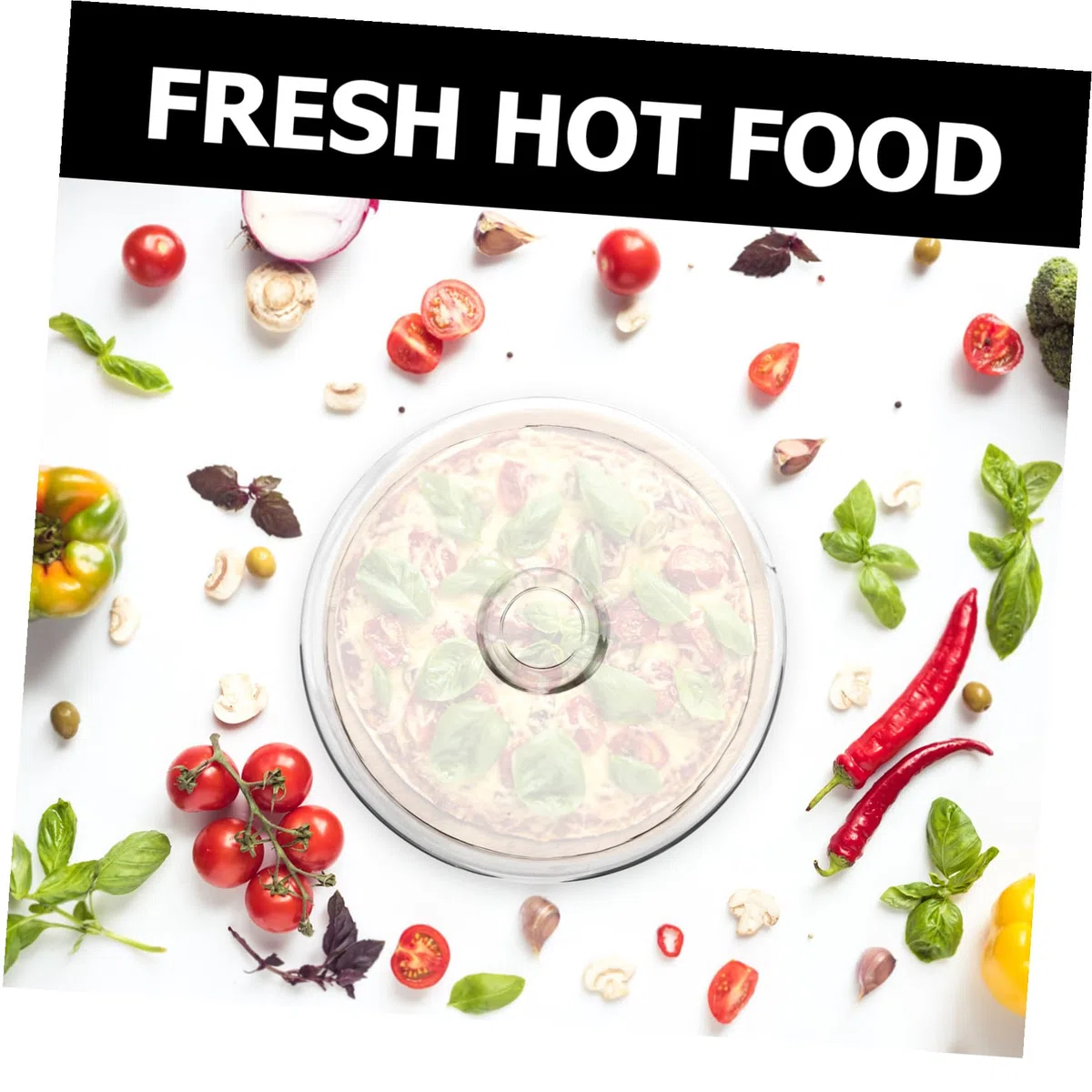 Cabilock Coperchio in Vetro Trasparente per Microonde da Protezione Antischizzi per Alimenti Resistente alle Alte Temperature Coperchio per Forno Microonde
