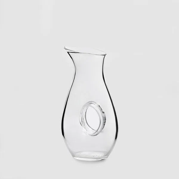 EDG Enzo De Gasperi Decanter Bombato con Foro H 30 x 17 x 11 cap. 1Lt Trasparente