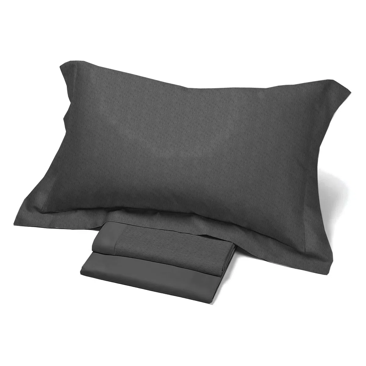 Novia: Raso Sateen completo letto 2 Piazze - ARDESIA - Completo letto di raso luxury, raso sateen 100% cotone, Facile da Lavare, Alta Qualità