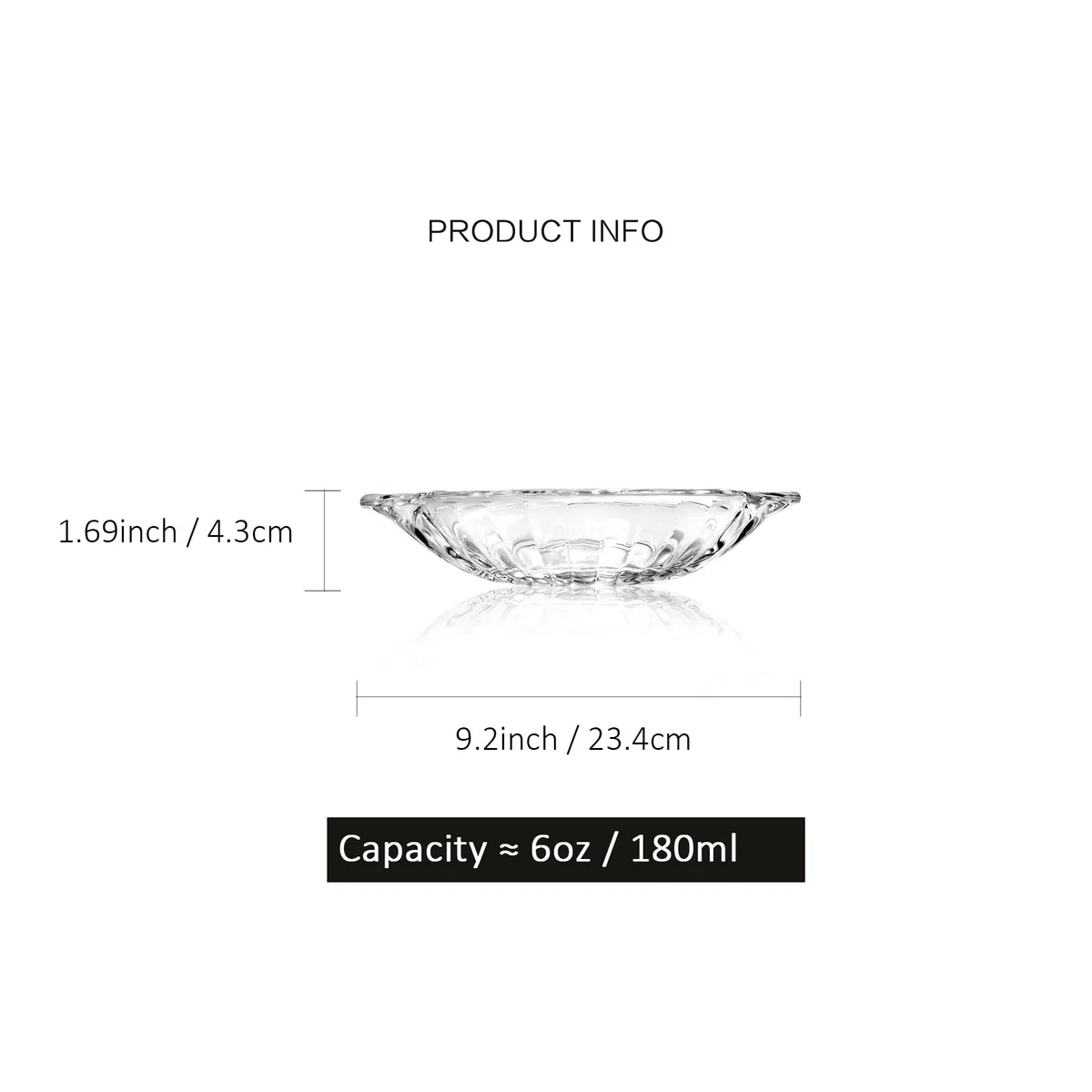 Banana Split Dish Boat, Ice Cream Sundae Piatto, Piatti Dessert Chiaro 4 Set 180ml