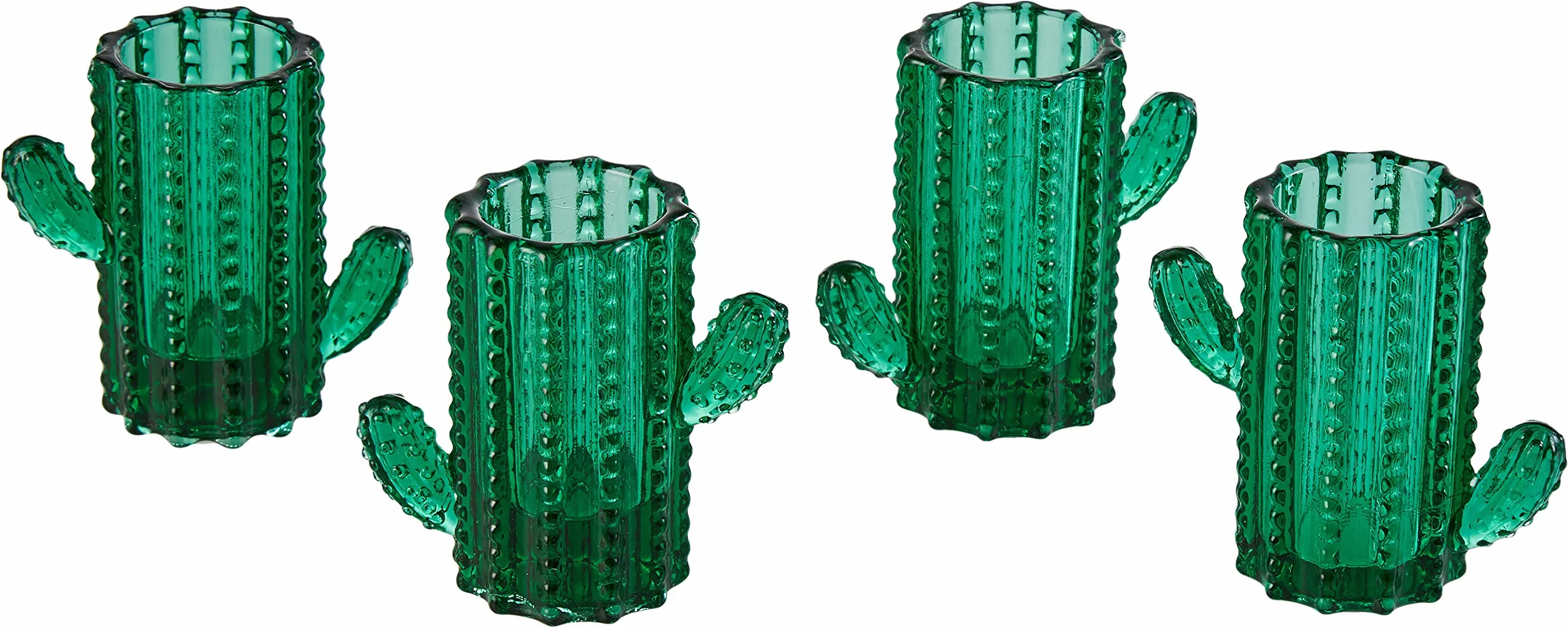 Excelsa Cactus Set 4 Bicchierini da Liquore, Vetro