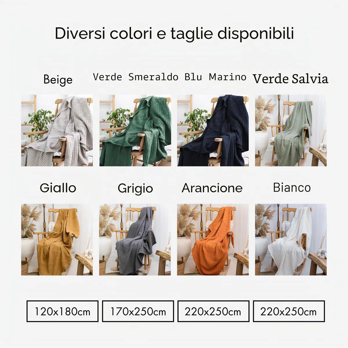 Milam London Plaid Divano | Coperta Da Divano | Copriletto Singolo Cotone | Telo Arredo Copritutto | Coperta Letto Singolo | 100% Cotone | 120 x 180 cm, Verde Salvia