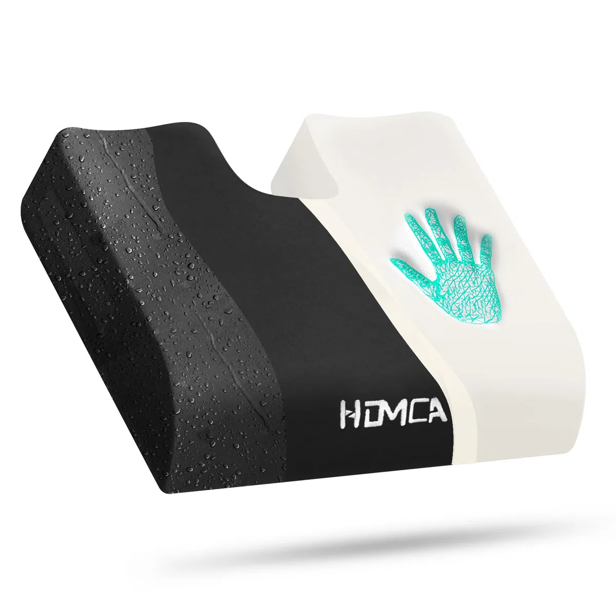 HOMCA Cuscino per Sedia a Rotelle, Cuscino Ortopedico per Coccige in Memory Foam, Cuscino Sedia Ergonomico per Ufficio, Auto, Sedie e Divano, con Federa Impermeabile, 40x45x7,5cm