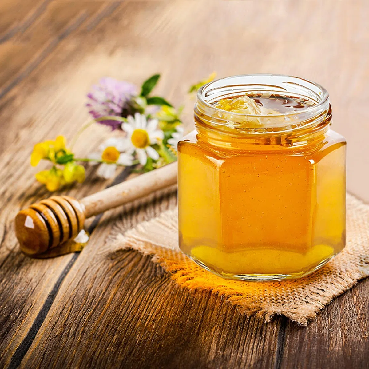 30 Pezzi Mini Vasetti Set Miele,45ml Vasetti Vetro Piccoli,Contenitore Miele Barattolini Vetro Piccoli con Tappo,Con Dippers, Miondoli di Api, per Bomboniere Battesimo, Matrimoni e Feste
