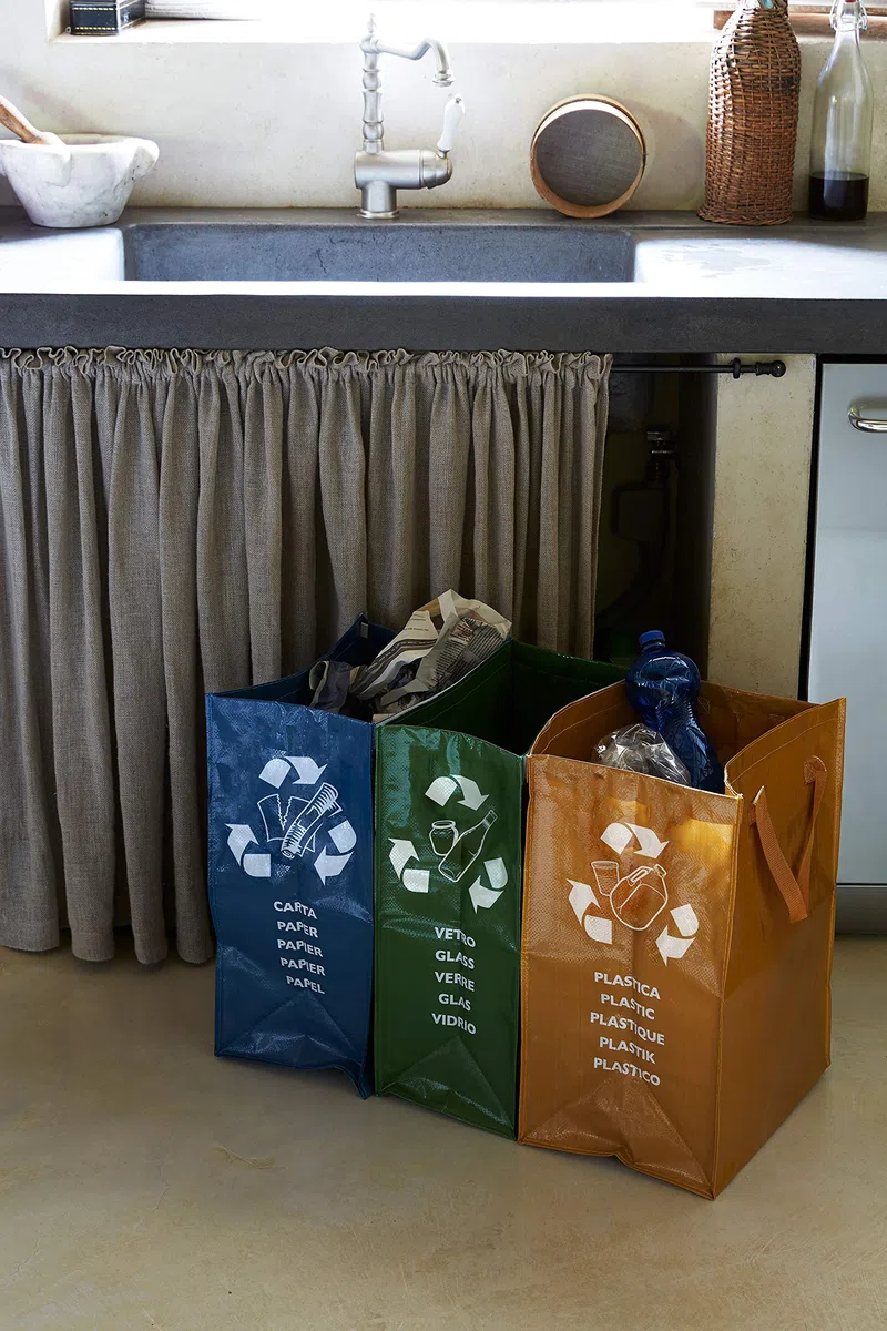 Perfetto 2 X Contenitore 3 Scomparti Ricicla Bag