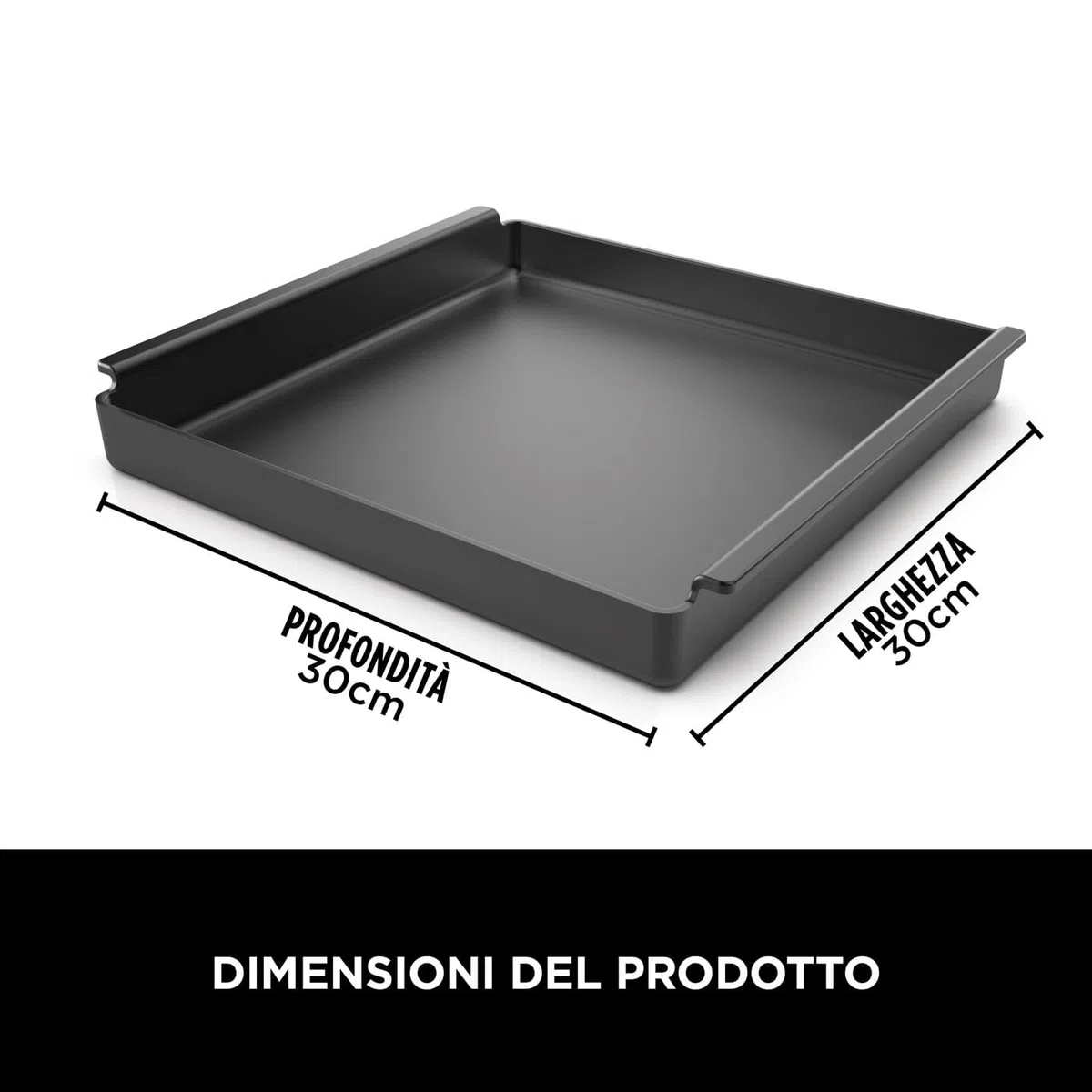 Ninja Woodfire Teglia in Ghisa per Forno da Esterno OO101EU, Vassoio Ideale per Cuocere ad Alte Temperature, Arrostire e Caramellare, Grigio, XSKOOCIRNPEU