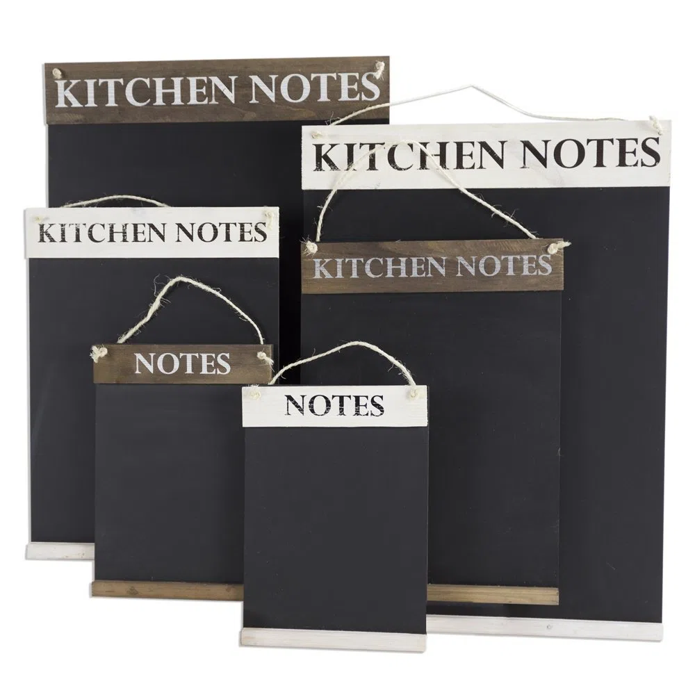Chalkboards UK Lavagna Note Cucina, Legno, Marrone Rustico, A2 (42 x 60 x 3cm)