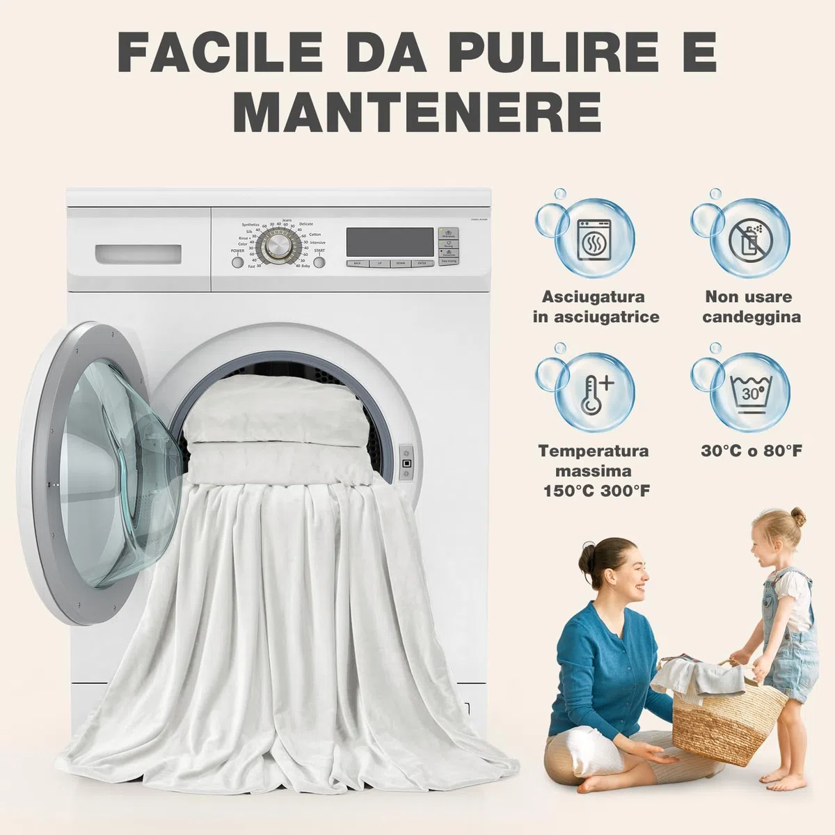 TAOCOCO Copri Testata Letto Matrimoniale, Copri Testiera Letto Imbottita, Copertura Testiera Letto Elastico, Morbido Tessuto Velour Stretch, Lavabile, Design All-In-One(Bianca, 180-200cm)