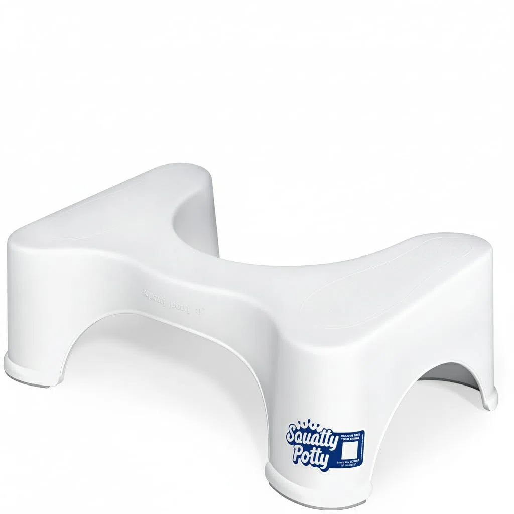 Squatty Potty Originale Bagno Gabinetto Sgabello, 7-Pollice Altezza, Bianco