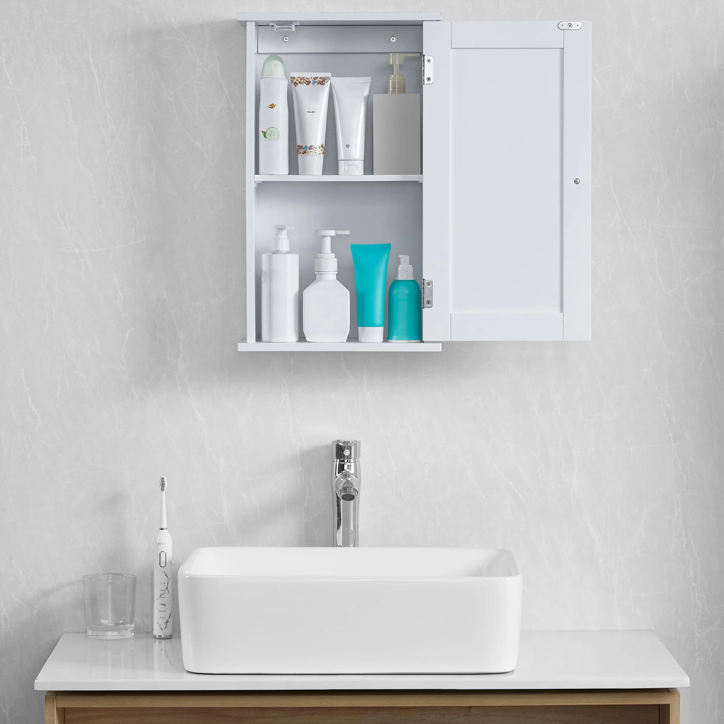 Bath Vida Priano - Armadietto pensile con porta, bagno, bagno