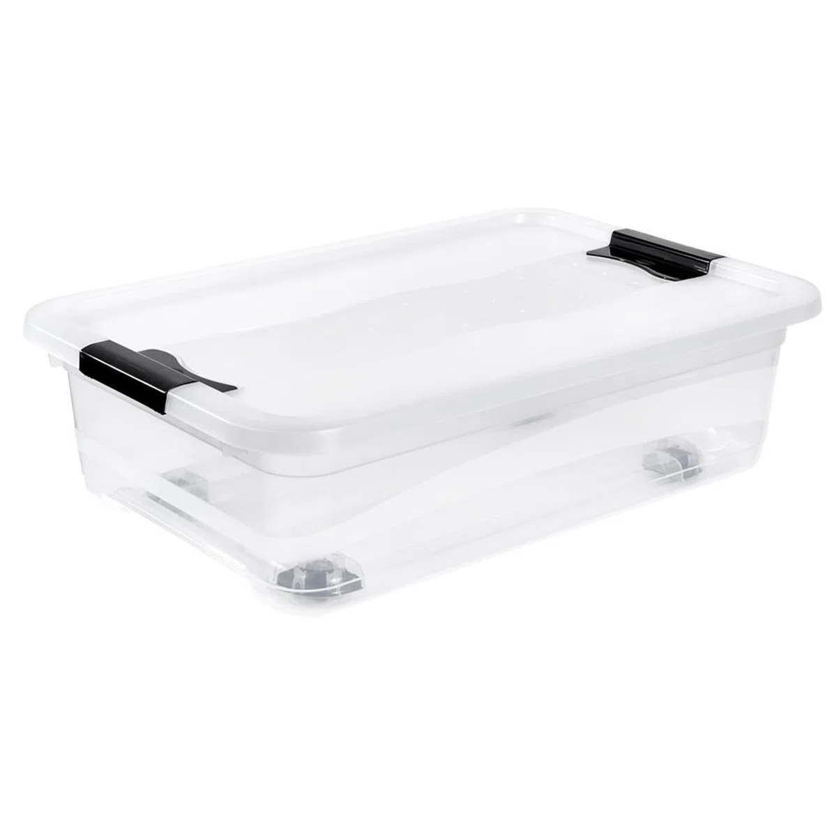 keeeper Contenitore con Coperchio, PP, 59 x 39.5 x 18 cm, Capacità: 28 L, Konrad, Trasparente