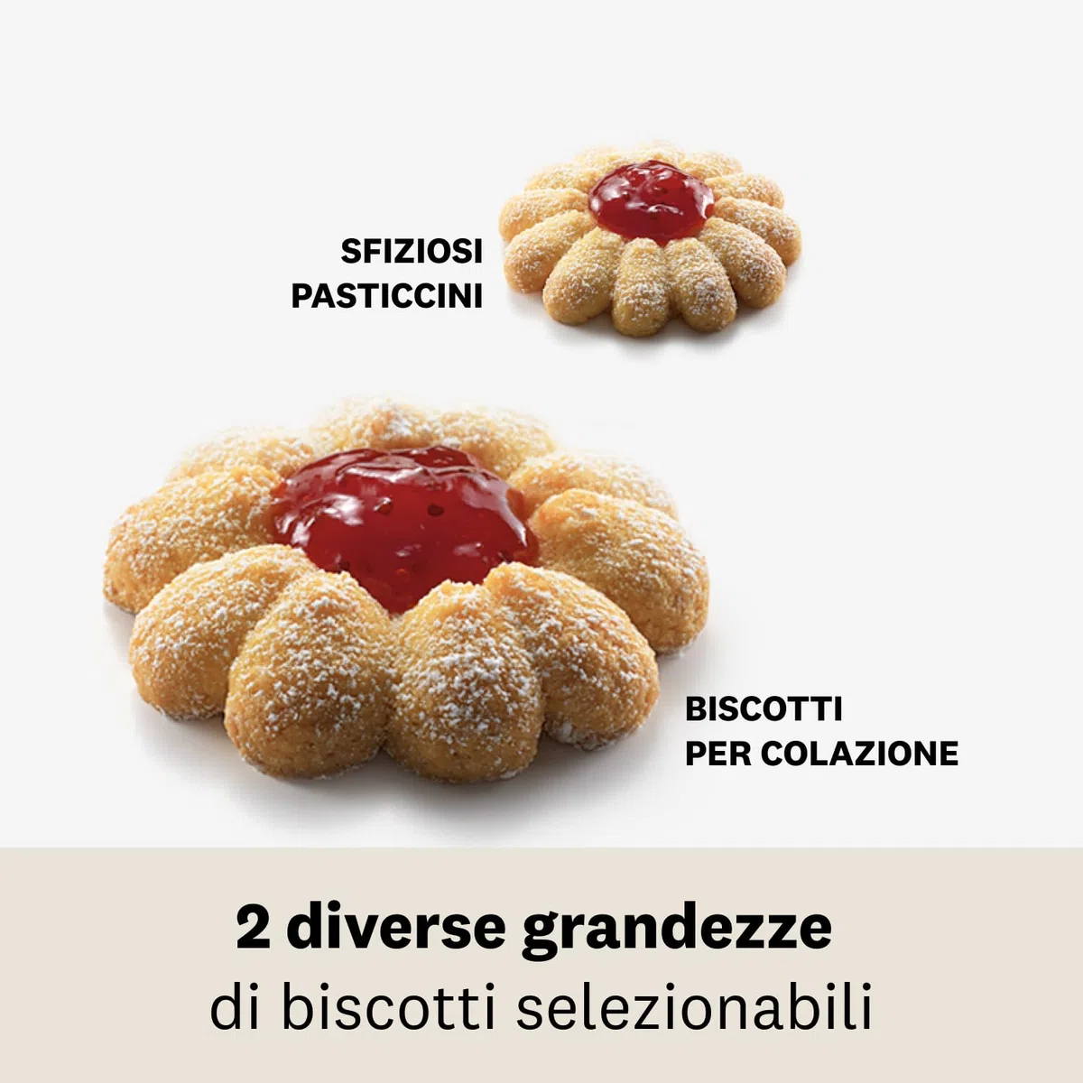 Marcato BI-CLS-ARG, Macchina per Biscotti Fatti in Casa, Acciaio Cromato,Linea Basic.