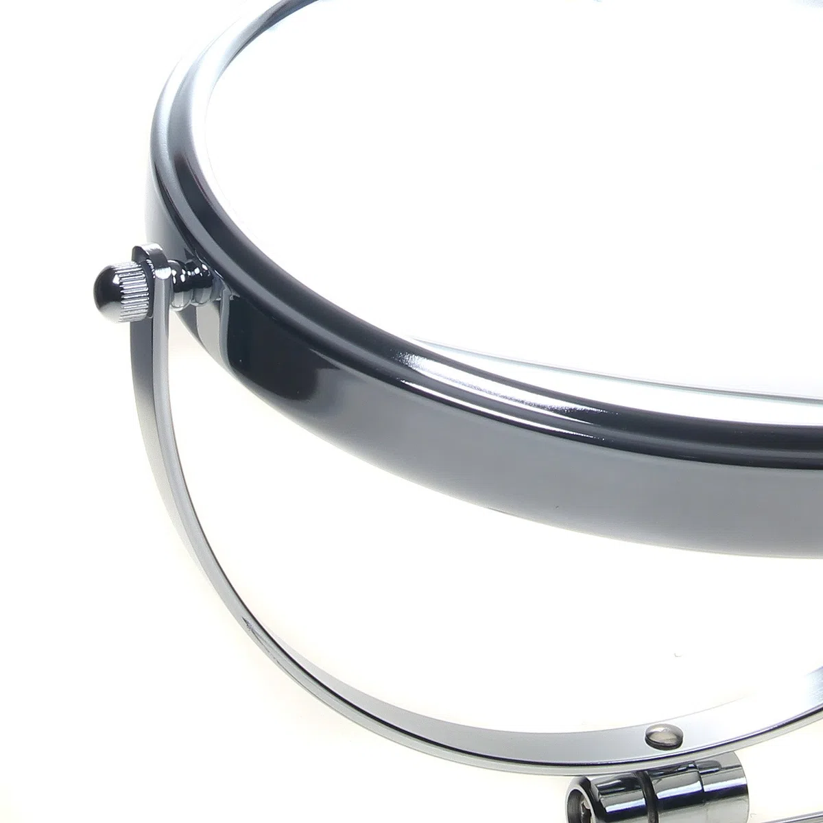 TUKA Pieghevole Specchio Bagno per Trucco 10X Ingranditori, 8" Doppio Specchio Cosmetico Con Piedistallo, ø 20 cm Specchio da Tavolo per Trucco e Rasatura, 2 Facciate Vanity Mirror, TKD3125-10x