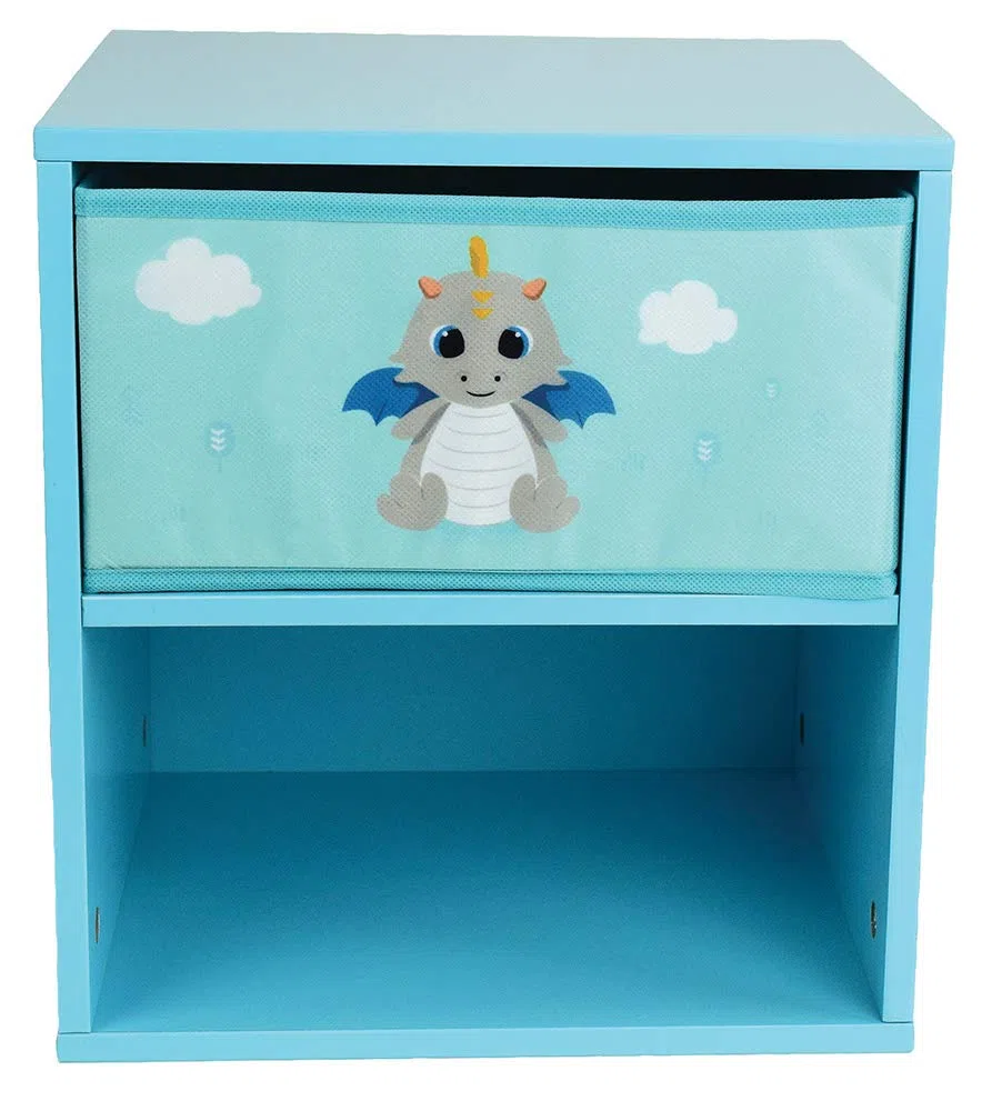 LEON LE DRAGON Chevet avec un tiroir +- 36 x 33 x 30 cm pour enfant