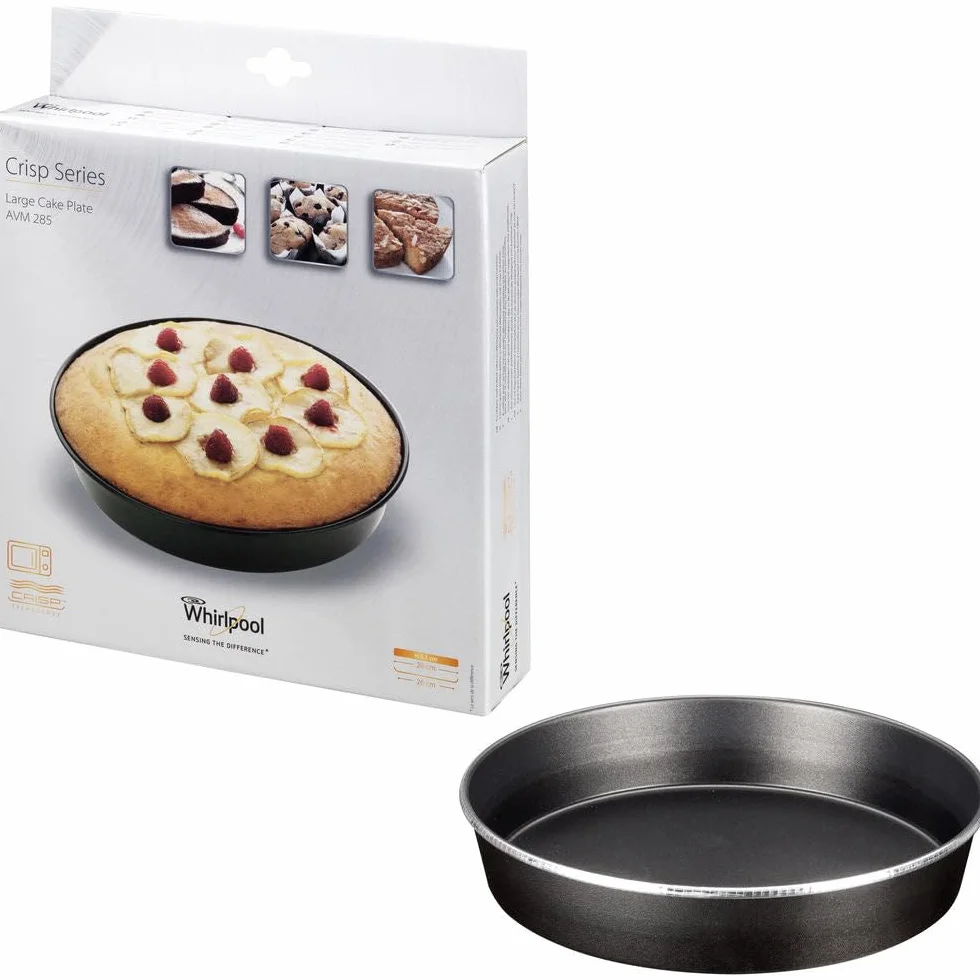Whirlpool - WPro AVM285 Piatto Crisp a Bordo Alto • ∅ 28 cm-Altezza 5,5 cm