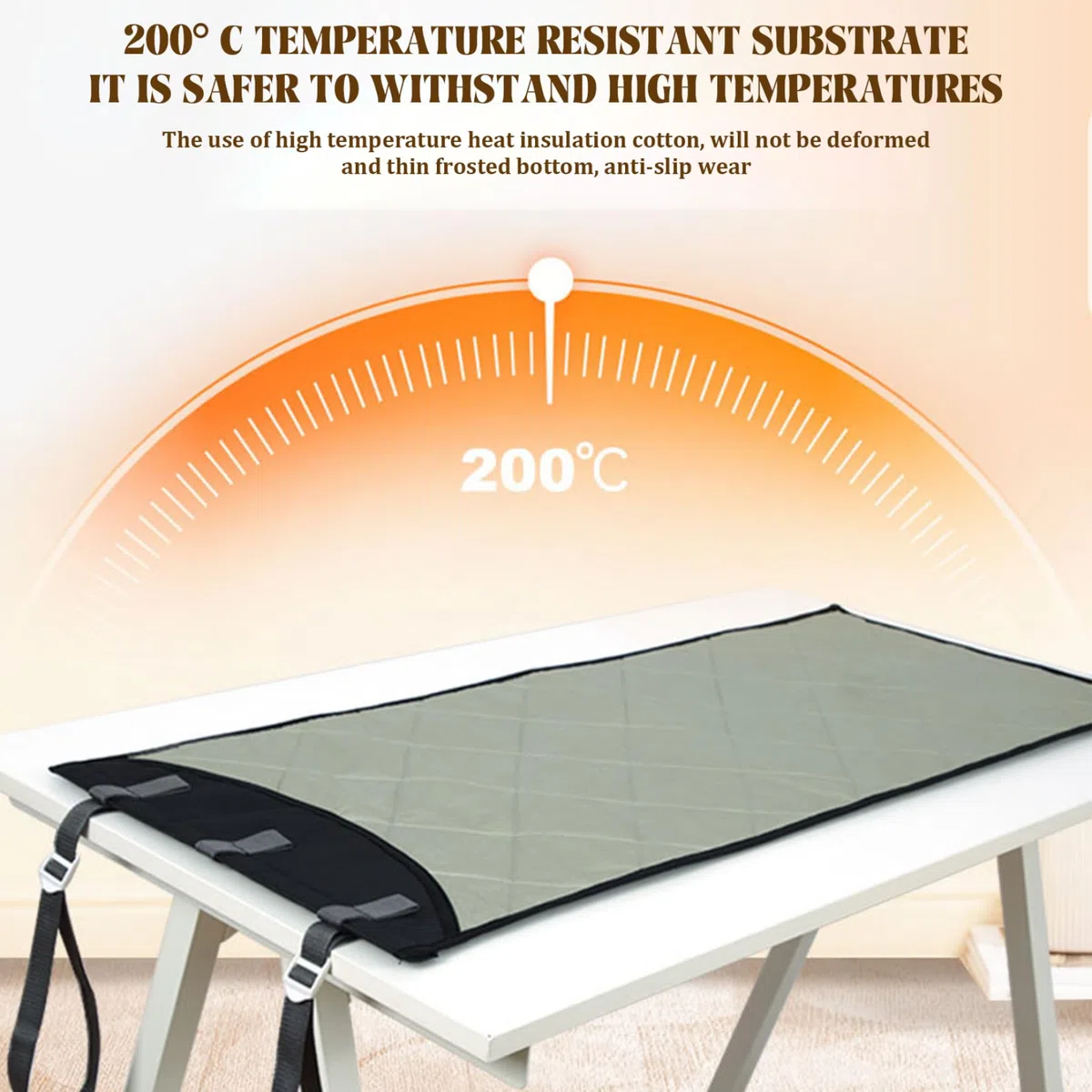 Asse da stiro sopra la porta 45x19" Tappetino da stiro verticale e orizzontale Tappetino per stiratura a vapore resistente al calore con guanto per stiratura a vapore Tappetino per asse da stiro porta