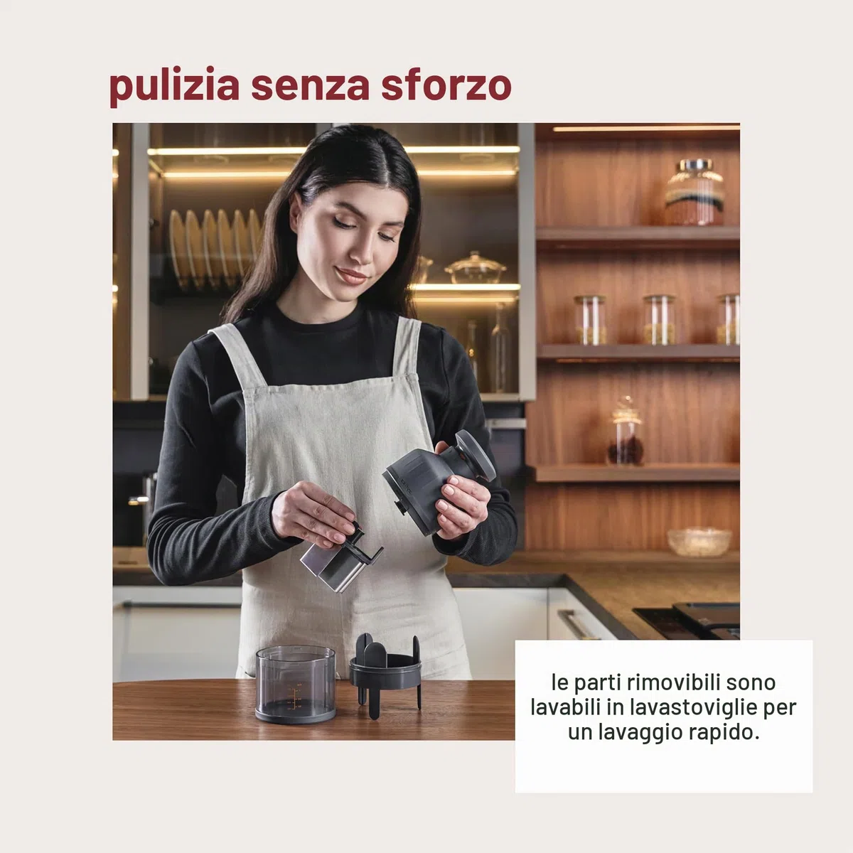 Zyliss Zick Zick 3 - Tritatutto Manuale da Cucina, Lama Ultra Affilata Rotante in Acciaio Inossidabile, Trita Verdure, Frutta, Cipolle, Carne Erbe e Altro, Trita Verdure a Mano, Accessorio da Cucina