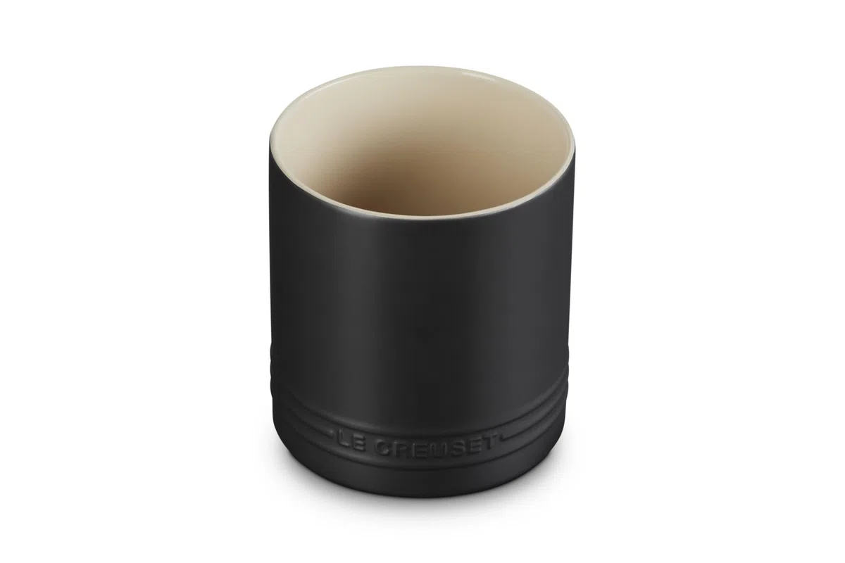 Le Creuset Barattolo porta utensili Signature in gres, Matte Black