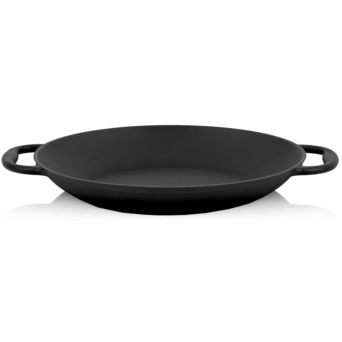 BBQ-Toro Padella tradizionale per paella per 6 persone, Ø 36 cm, in ghisa con manici, già stagionata, per barbecue, fornelli a gas ed elettrici