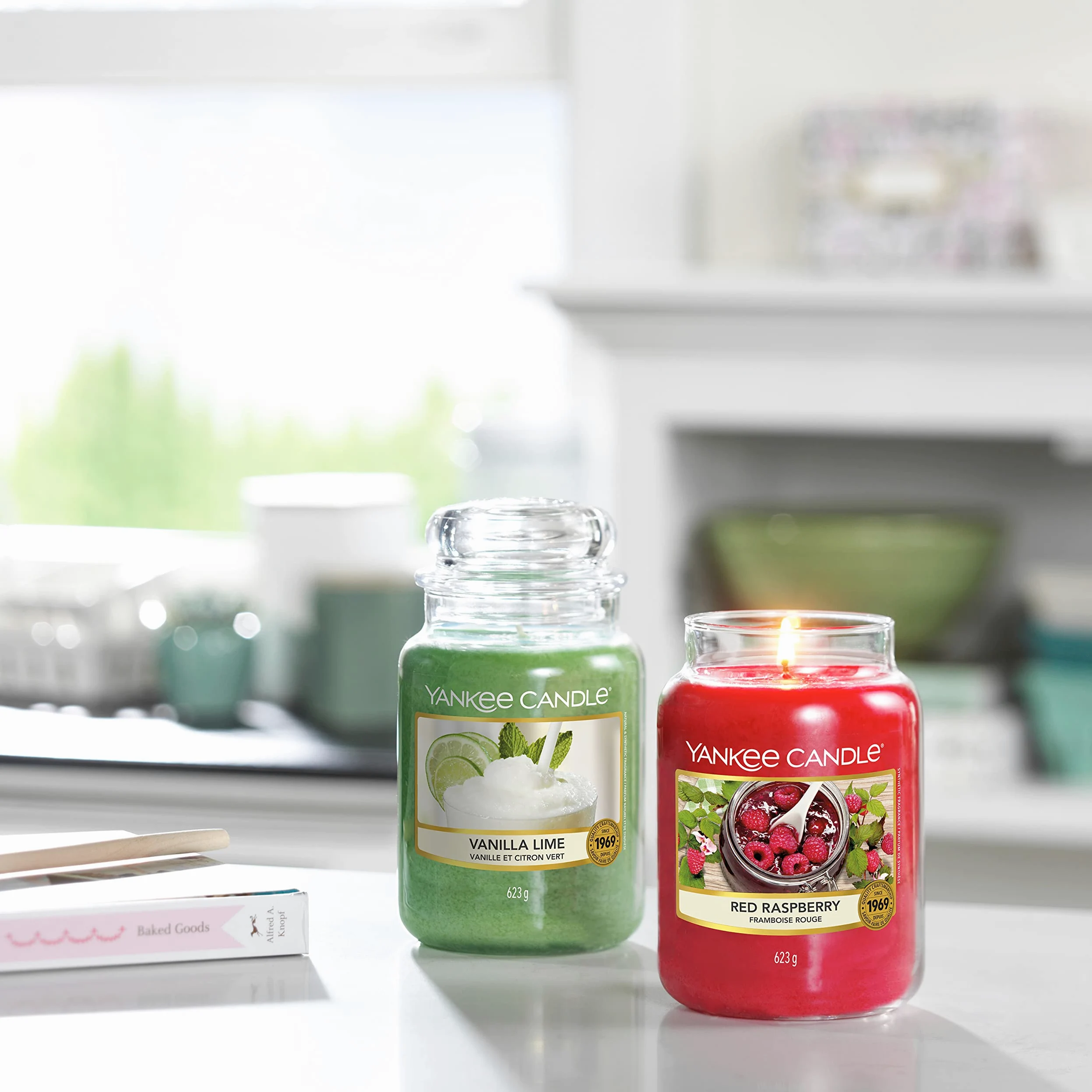 Yankee Candle Candela profumata in giara grande | Lampone rosso | Durata Fino a 150 Ore | Regali per donne