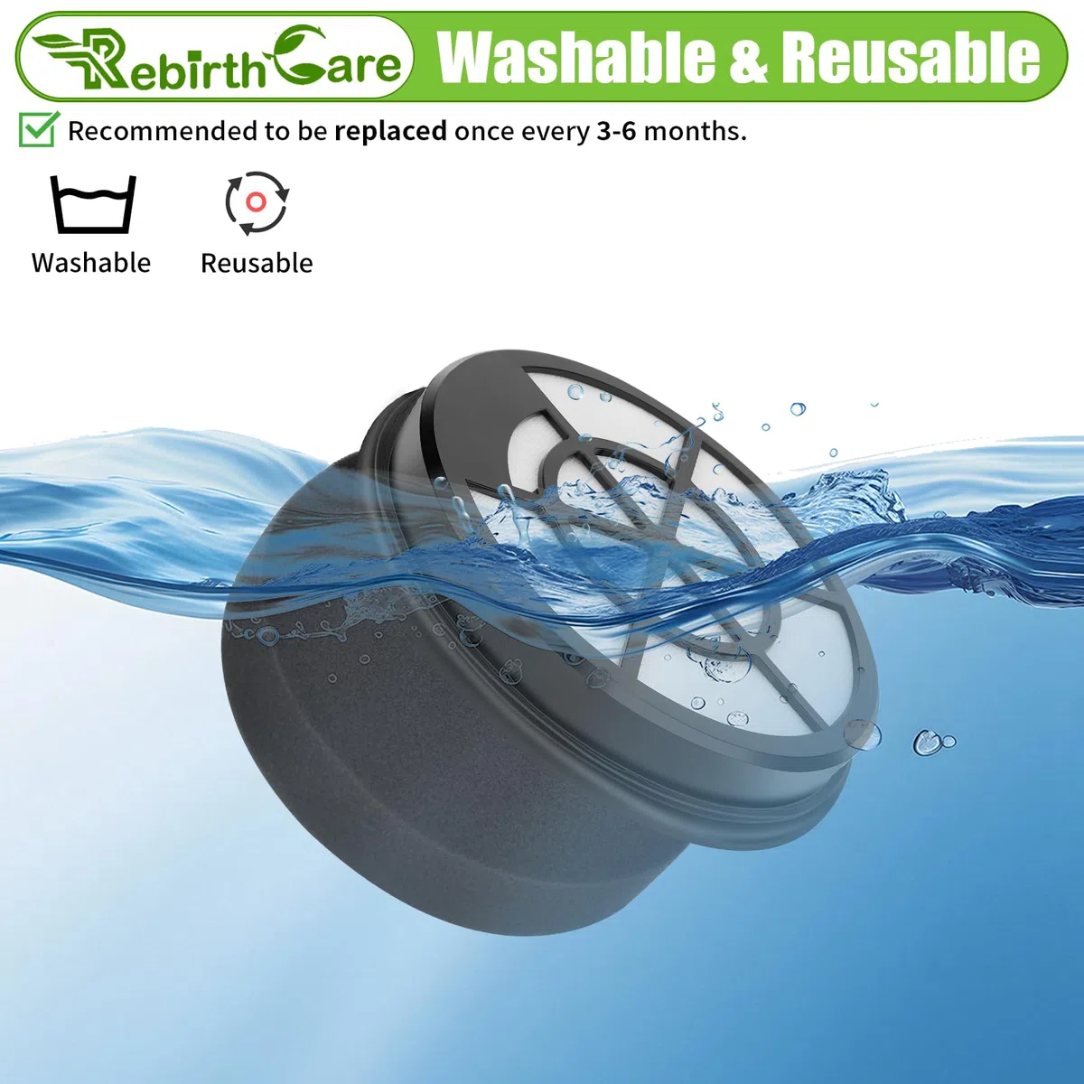 3 filtri per Eureka WhirlWind Hoover Bagless Filtro HEPA per Eureka NEN110A NEN110B NEN110D Filtro di ricambio